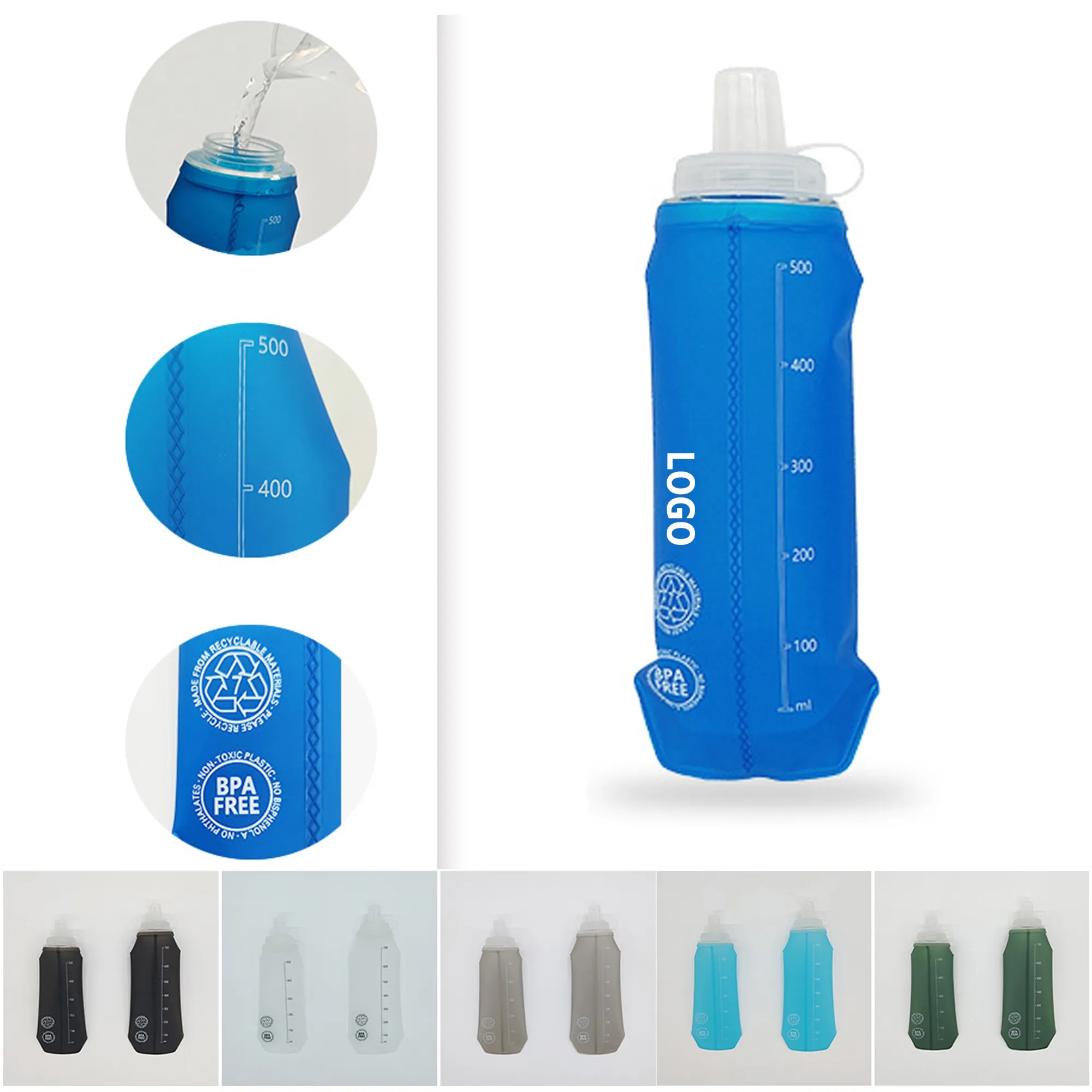 TPU Soft Foldable Hydration Flask 1
