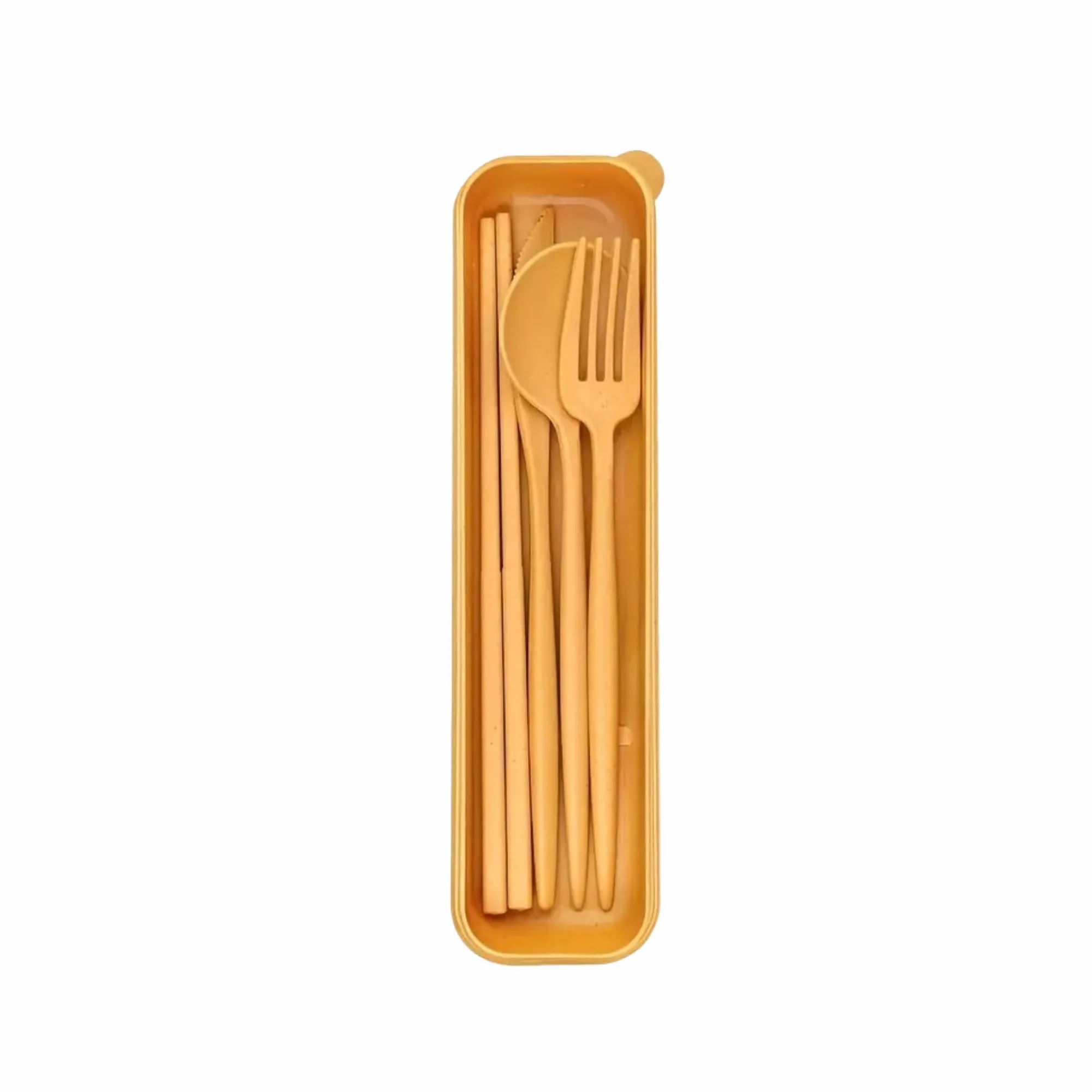 Wheat 4-Piece Cutlery: Knife Fork Spoon Chopsticks 4