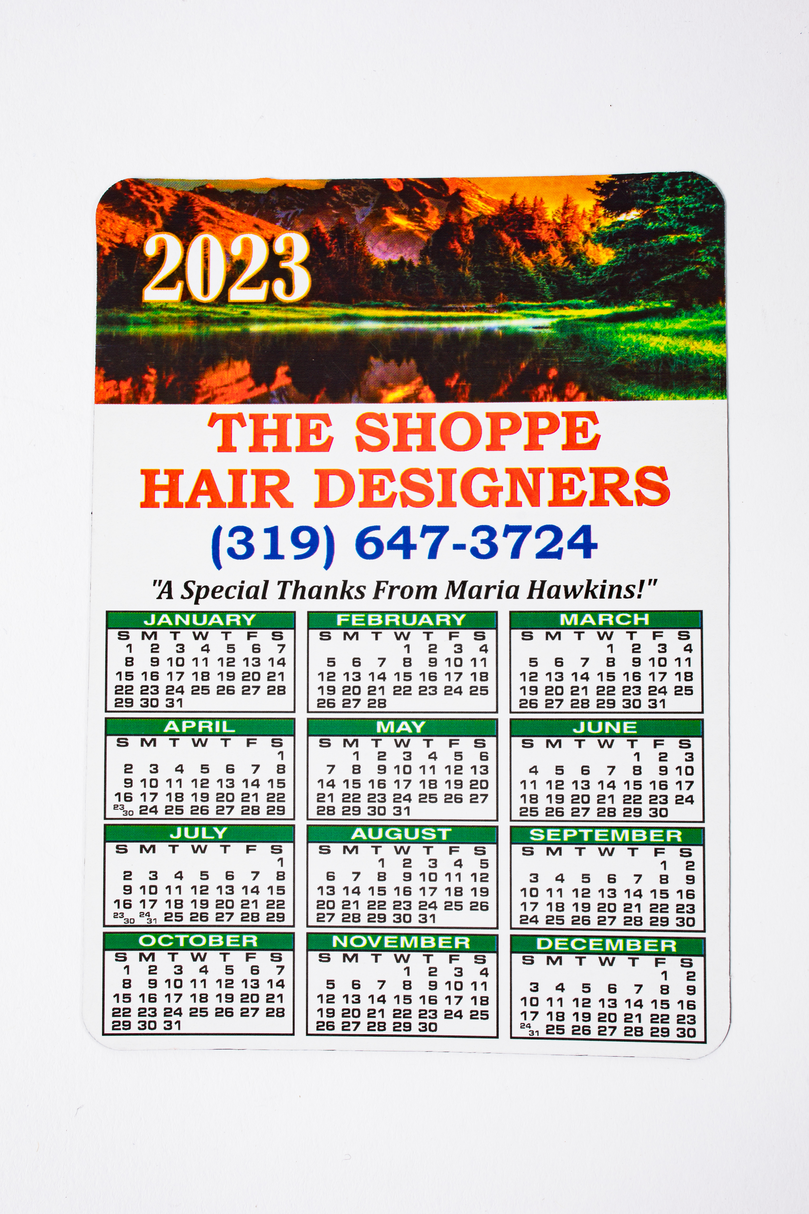 4X6 Scenic Calendar Magnet 2