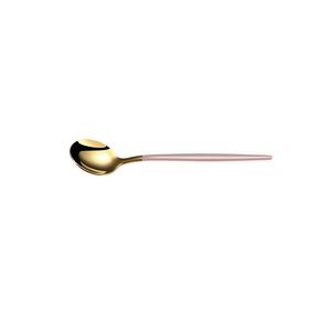 7.67 Inch Dual Color Golden Spoon With Round Head 16