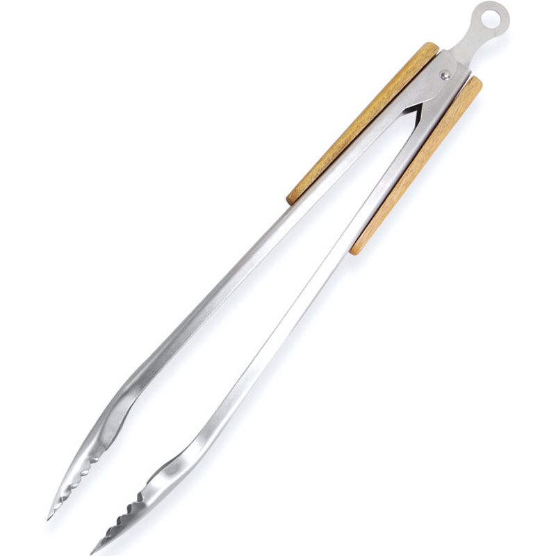 19" Extra Large Stainless Steel Kitchen Cooking Tongs Barbeque Clip 5