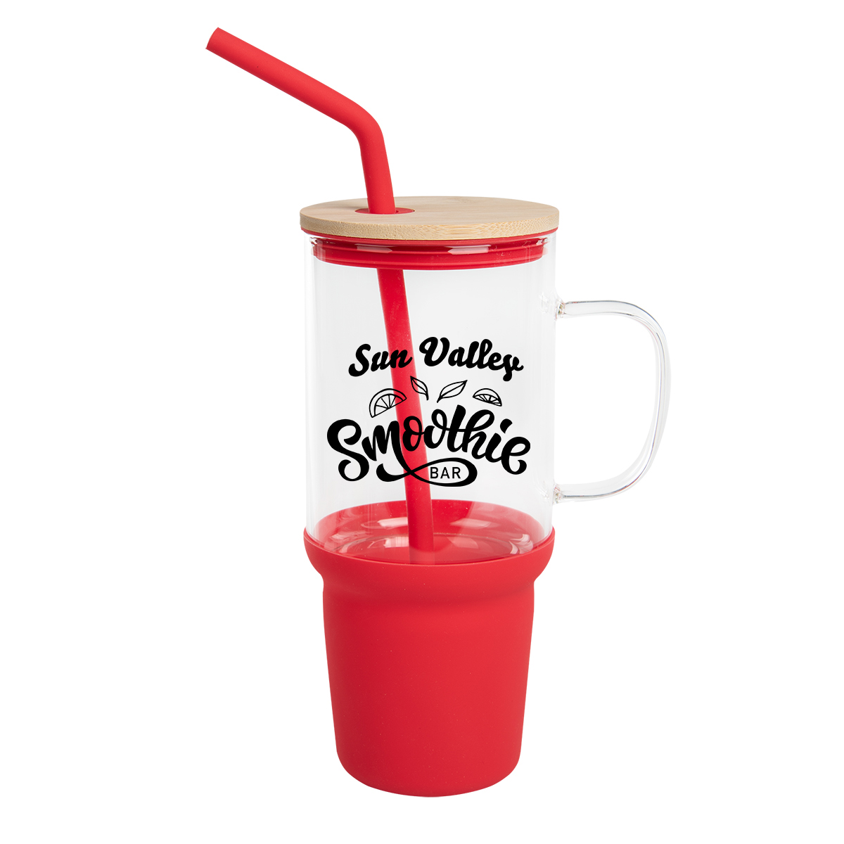 32 Oz. Evelyn Glass Tumbler With Handle 13