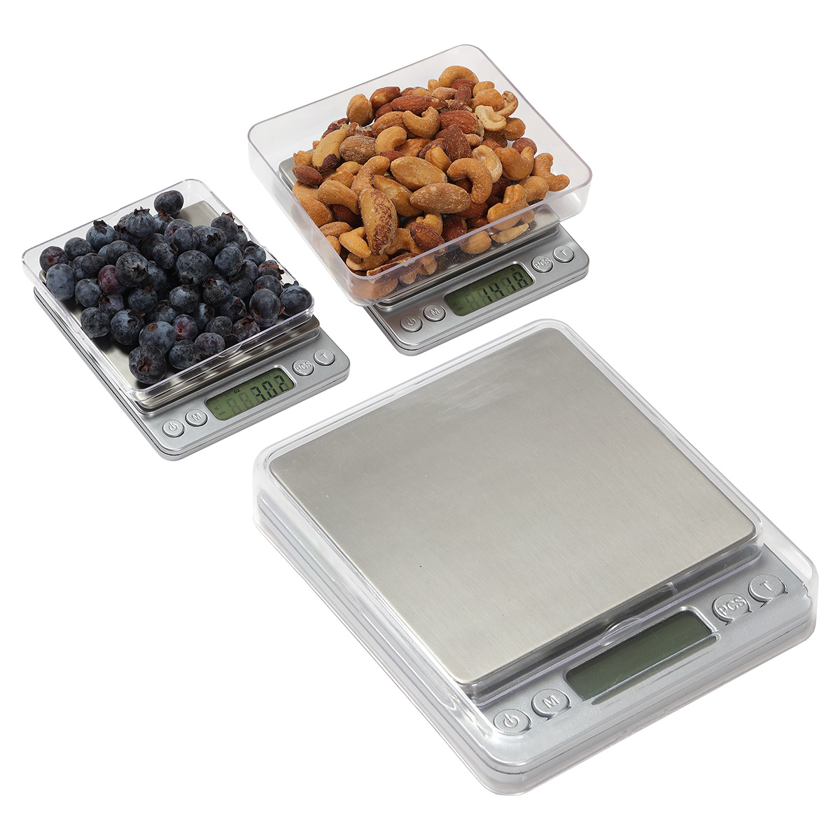 Easy Measure Digital Kitchen Scale with Food Tray 3