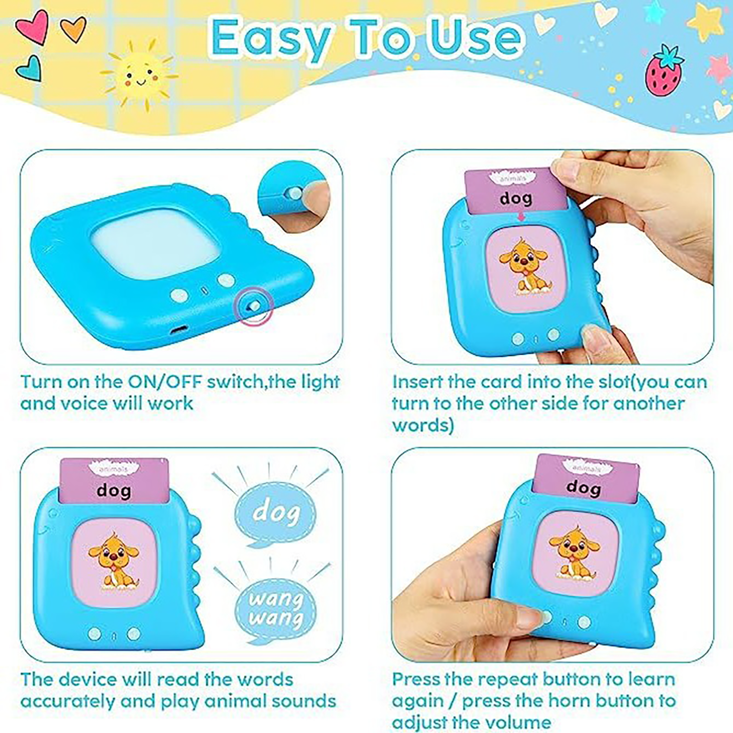 Talking Flash Cards for Toddlers 3-6 Years 7