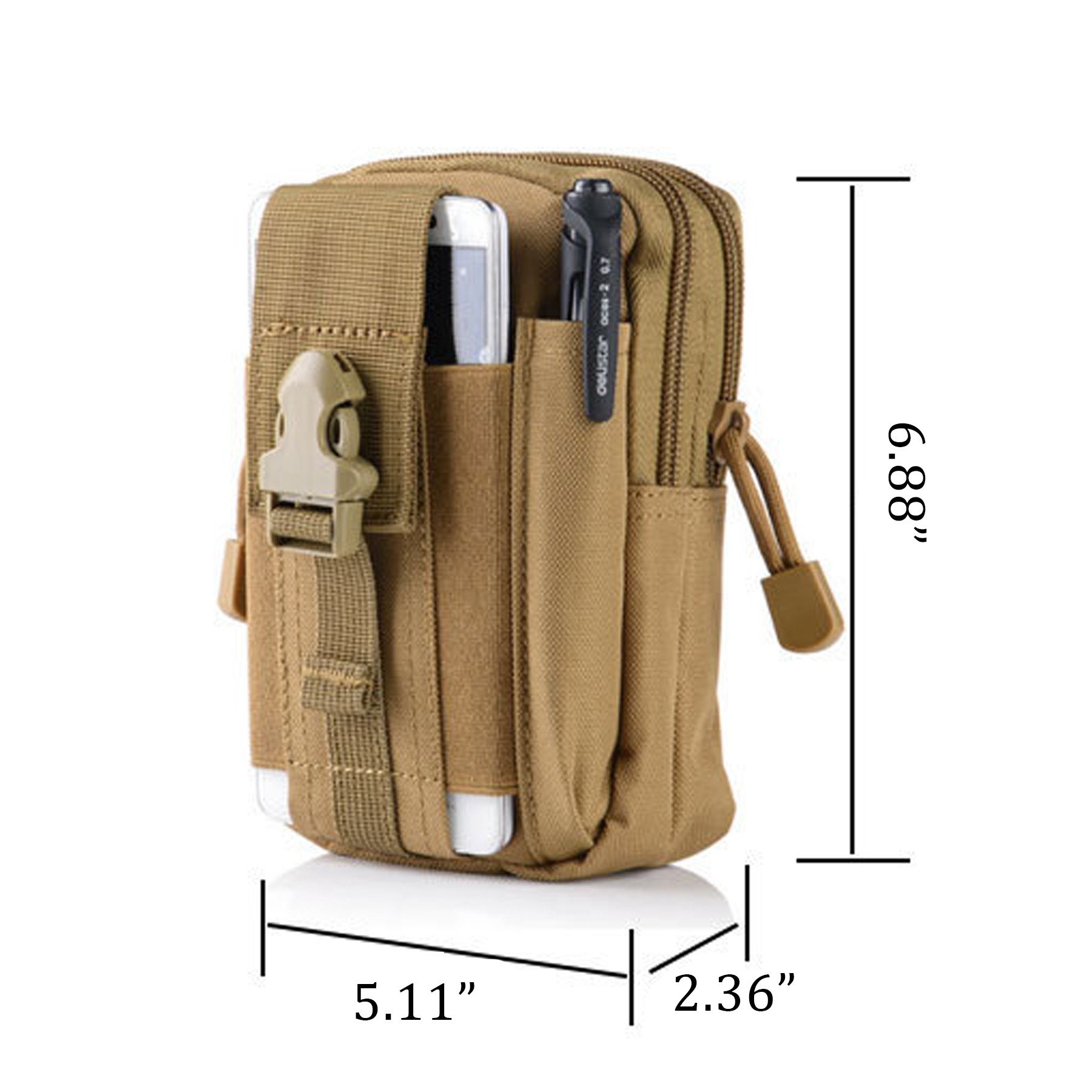 Waterproof Fanny Pack Camping Hiking Bag 8