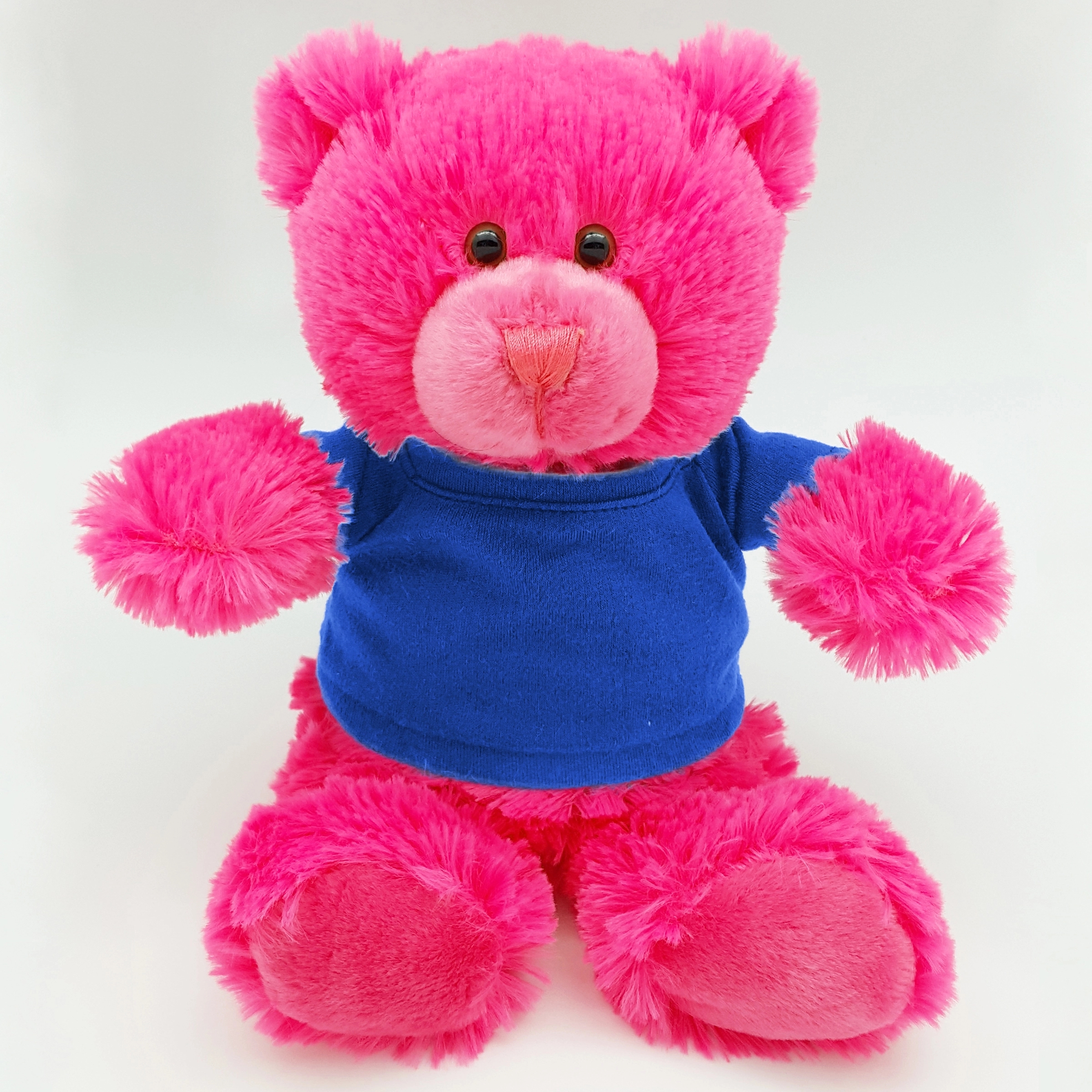 8" Bright Color Hot Pink Bear 11