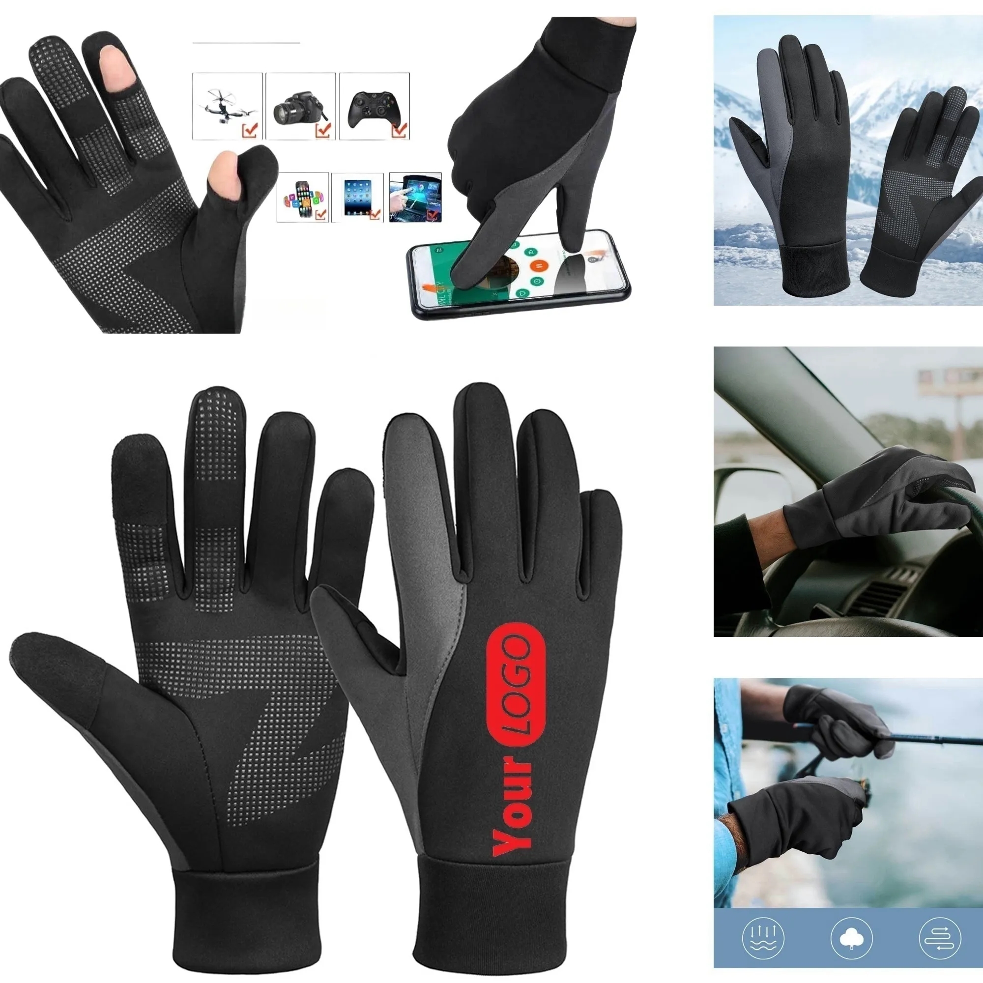 Outdoor Cycling Mountaineering Gloves Touch Screen Unisex 6