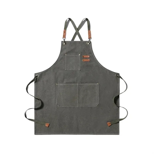 Canvas Work Apron with Heavy Duty Utility Tool Belt 11