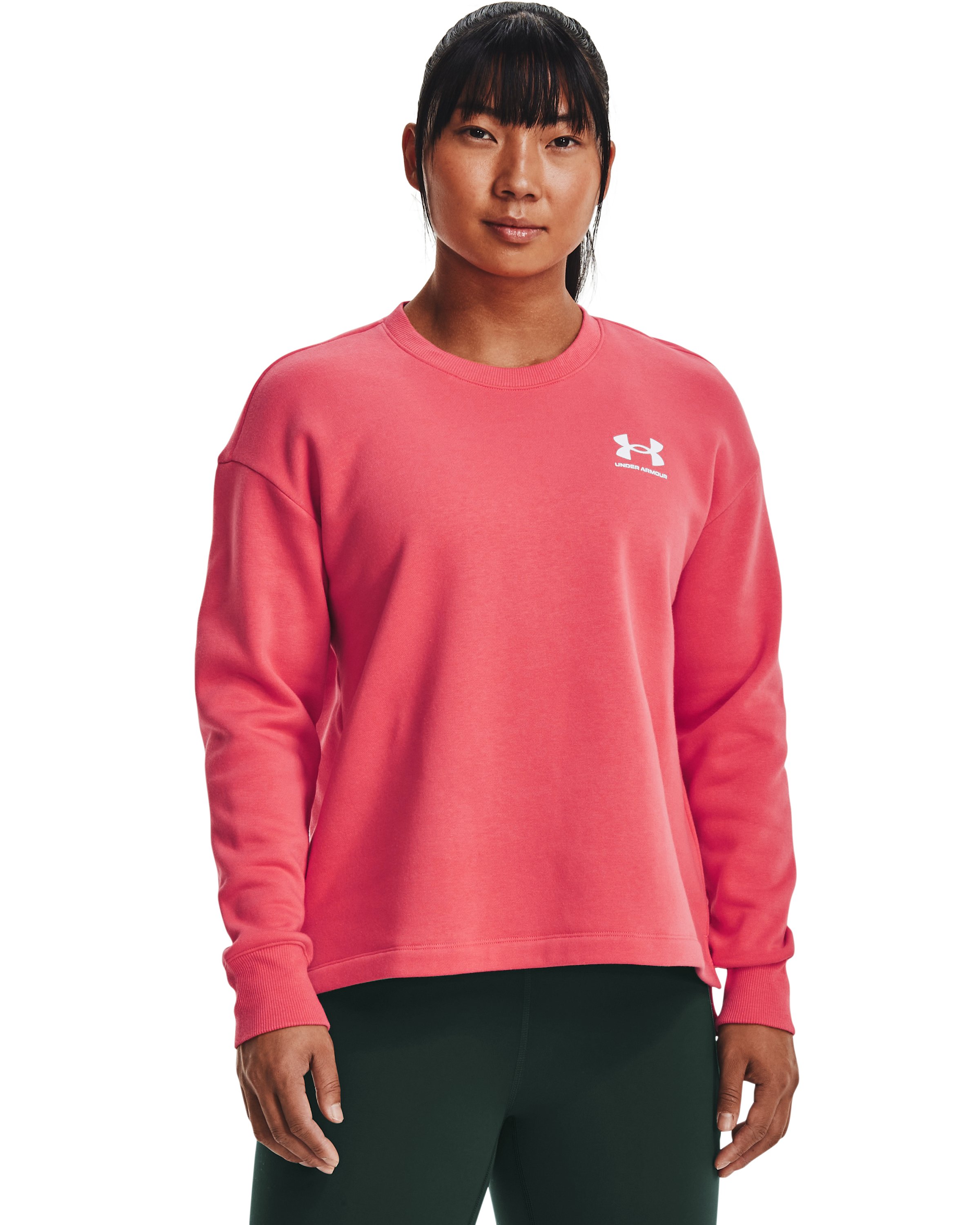 UA Rival Fleece Women's Oversized Crew 2