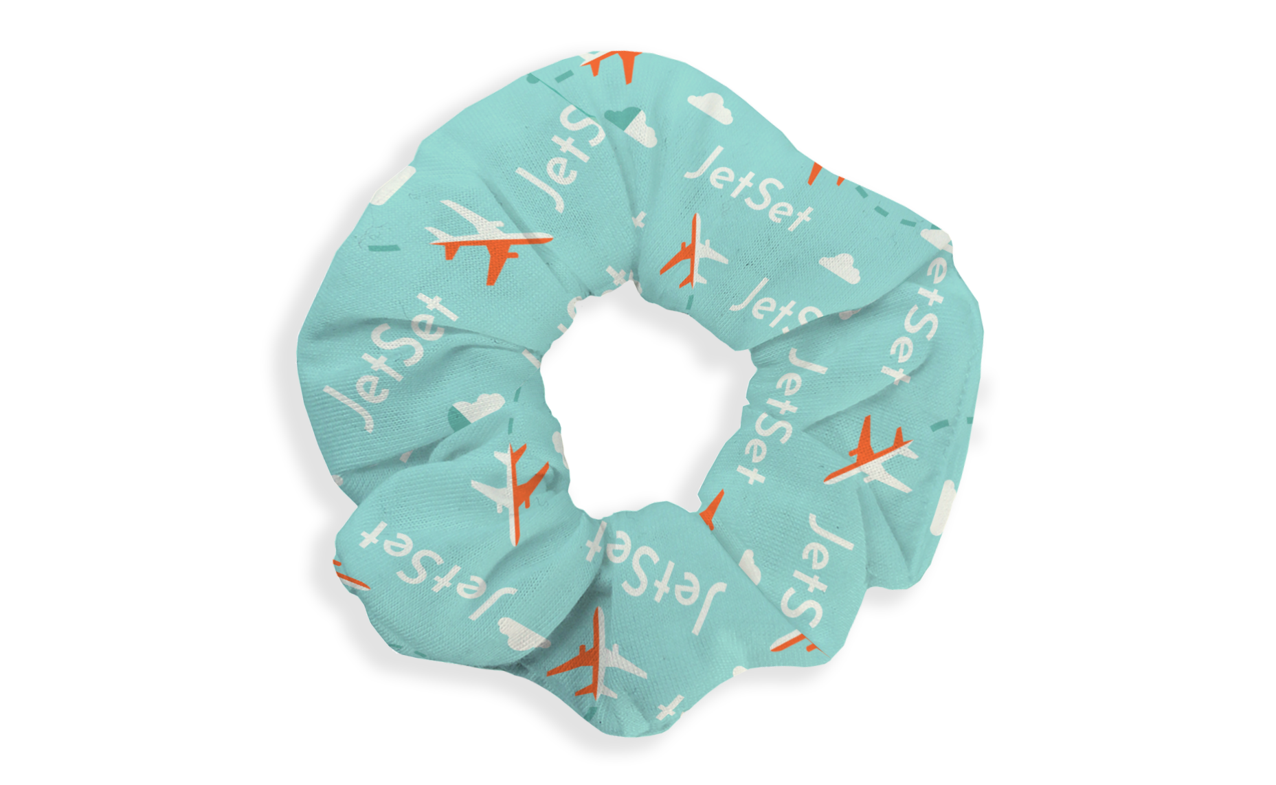 Premium Soft-Touch Knit Full-Color Scrunchie