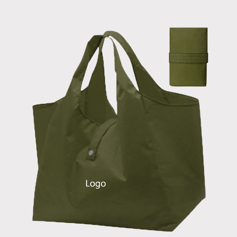 Reusable Foldable Shopping Bag / Pouch, custom tote bag with logo imprint 2