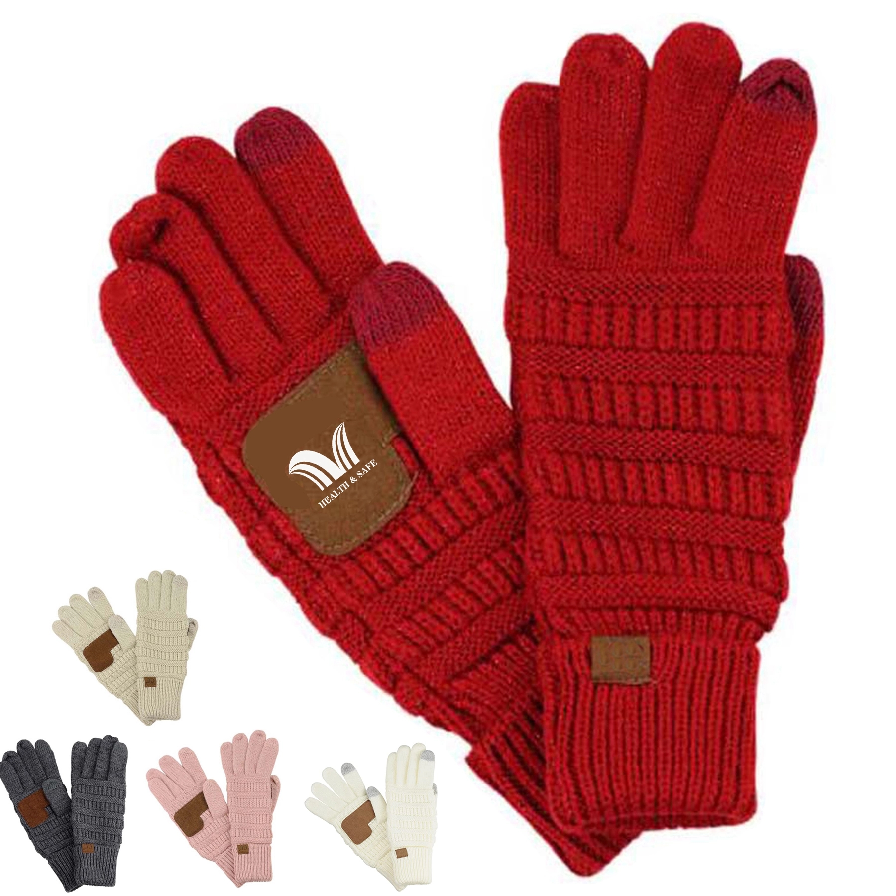 Unisex Knit Anti-Slip Touchscreen Texting Gloves 2