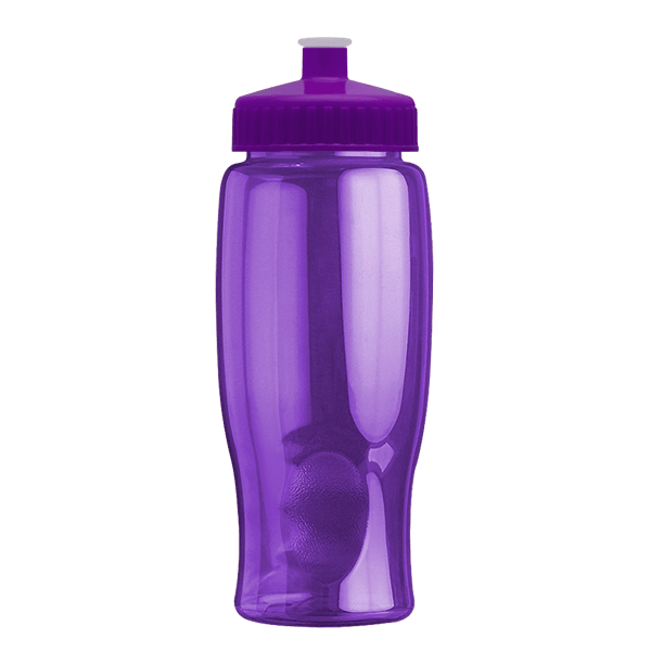 Rotation 27oz Transparent Contour Bottle w/Push-Pull Lid 11