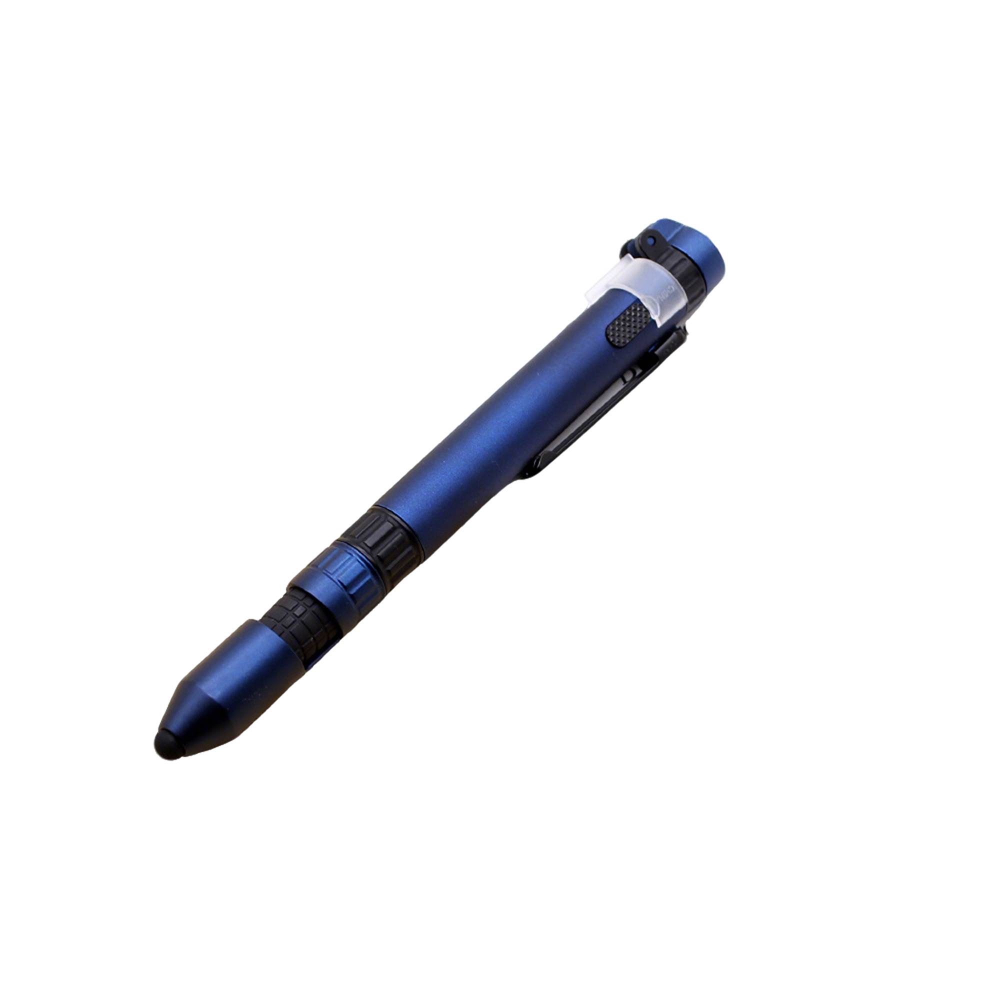 Six Function Utility Pen 5.9" With Stylus Phone Stand LED Compass 4