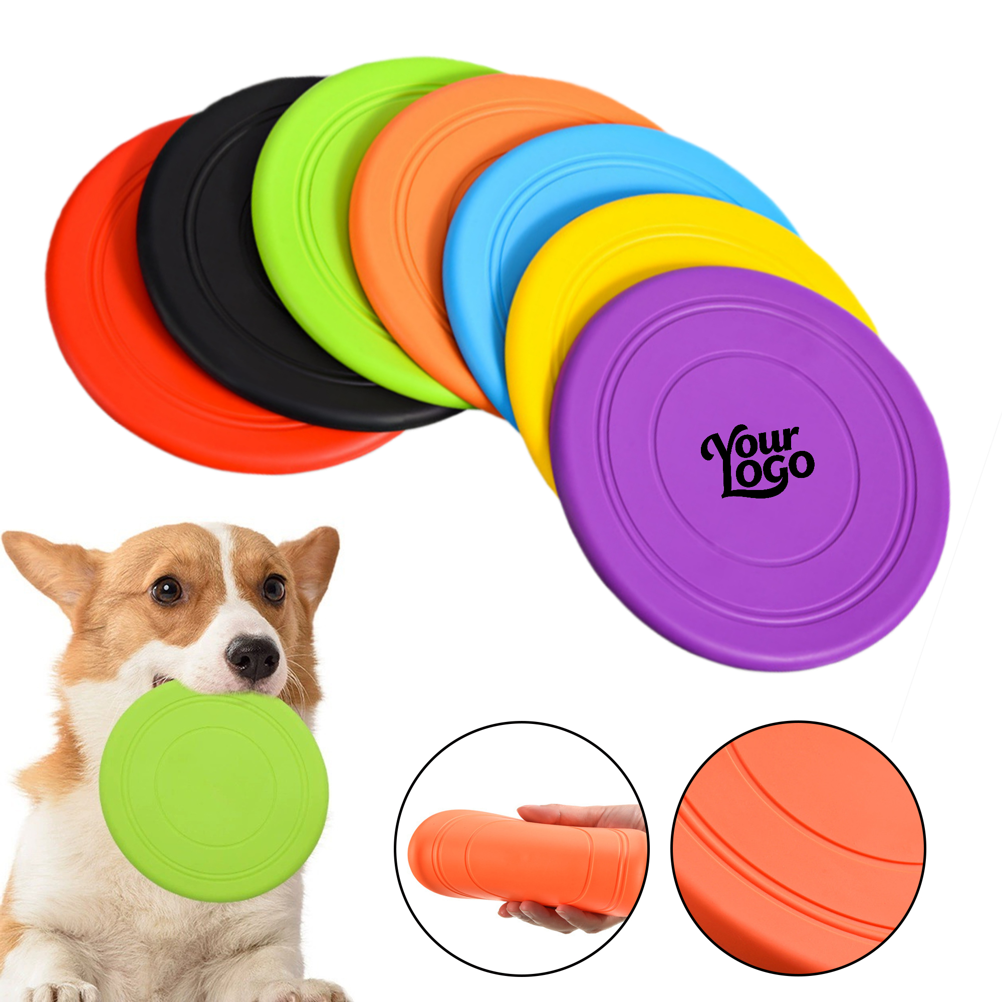 Rubber Pet Toy Dog Flying Discs 9