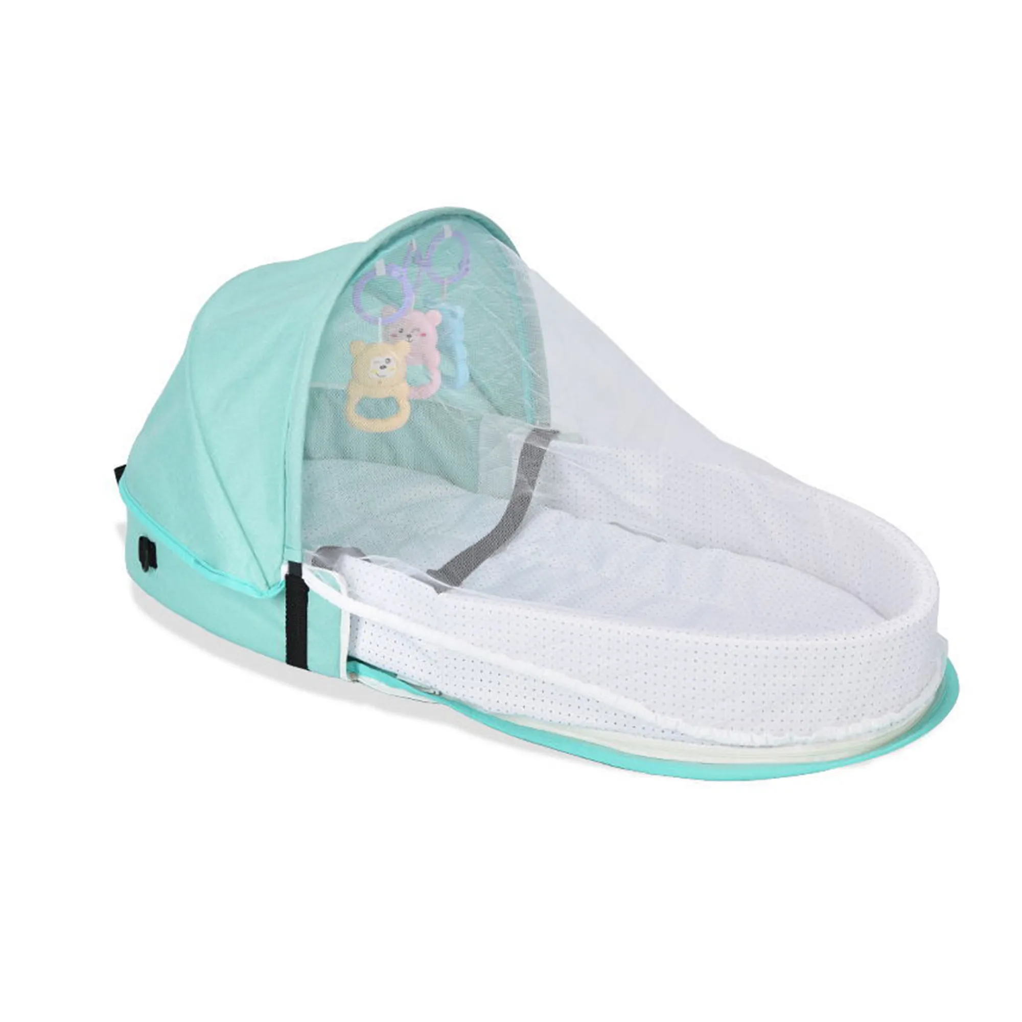 Folding Pressure-proof Baby Crib Logo Printed for Travel 4