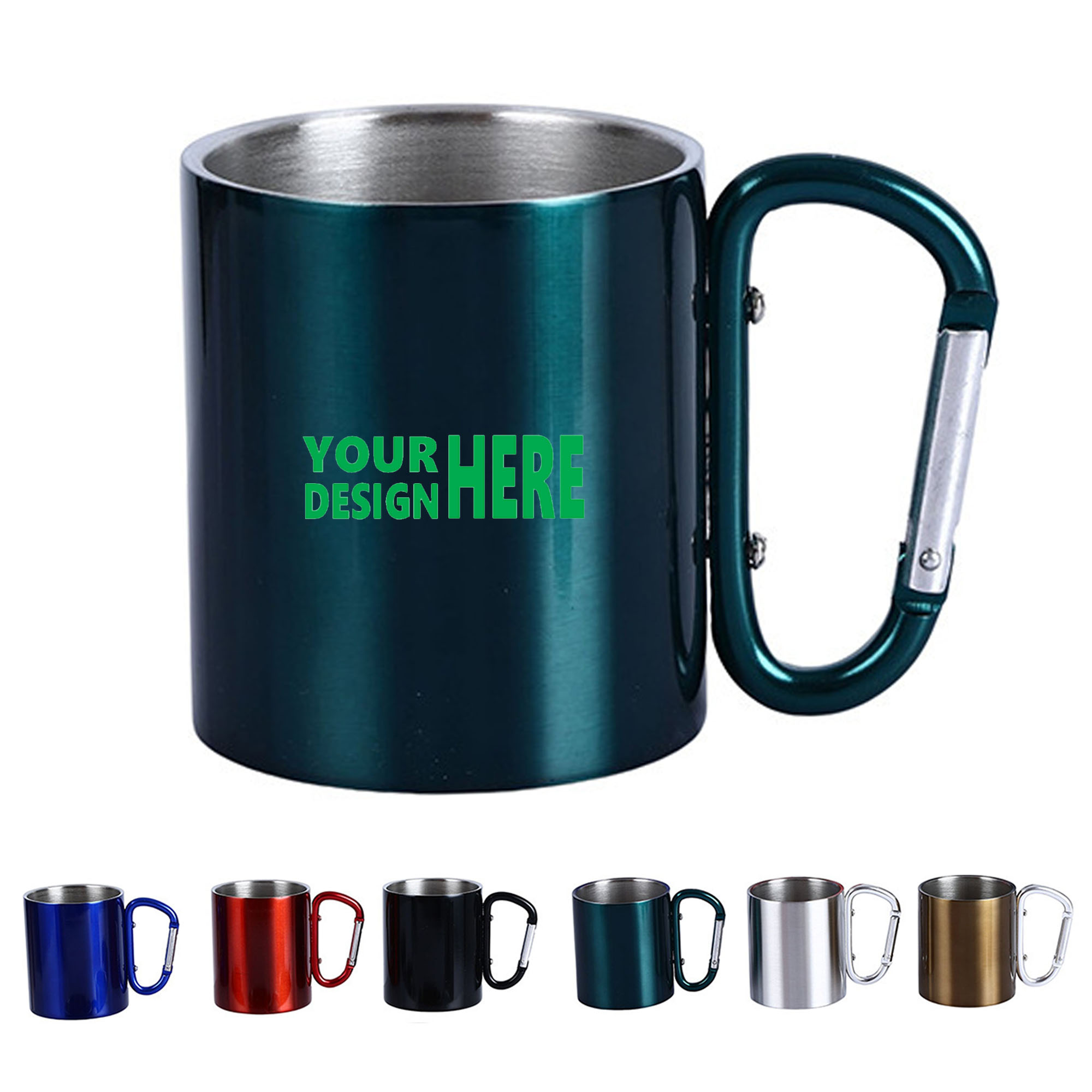 10oz stainless steel mug with handle 2