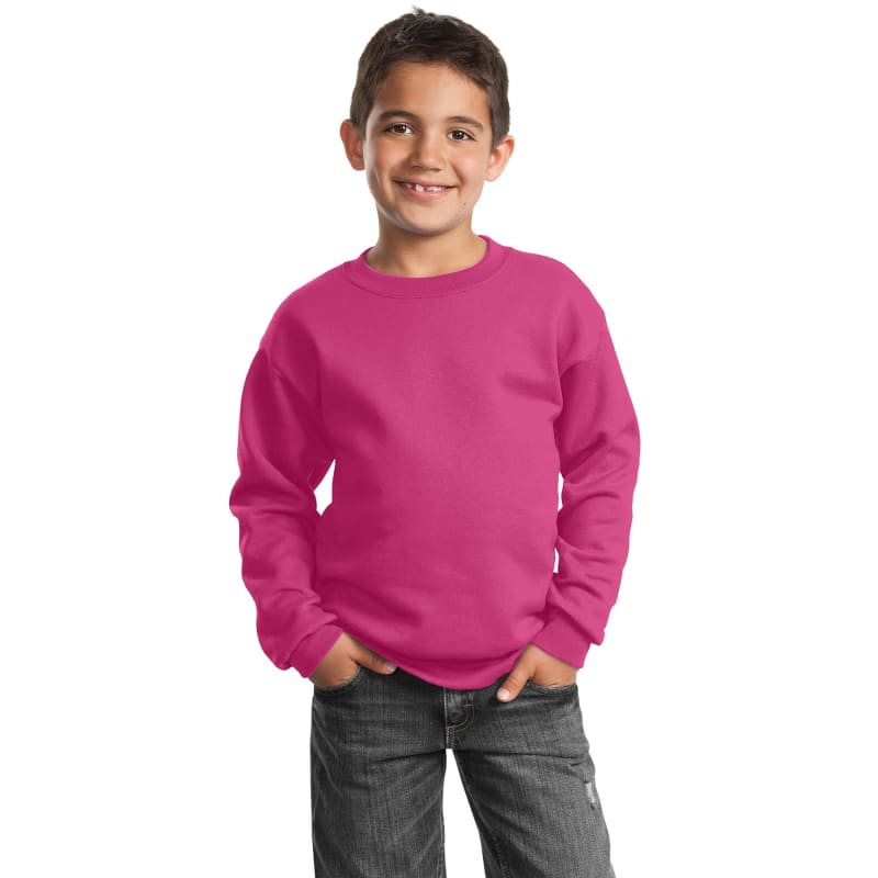 Port & Company Youth Core Fleece Crewneck Sweatshirt. 24