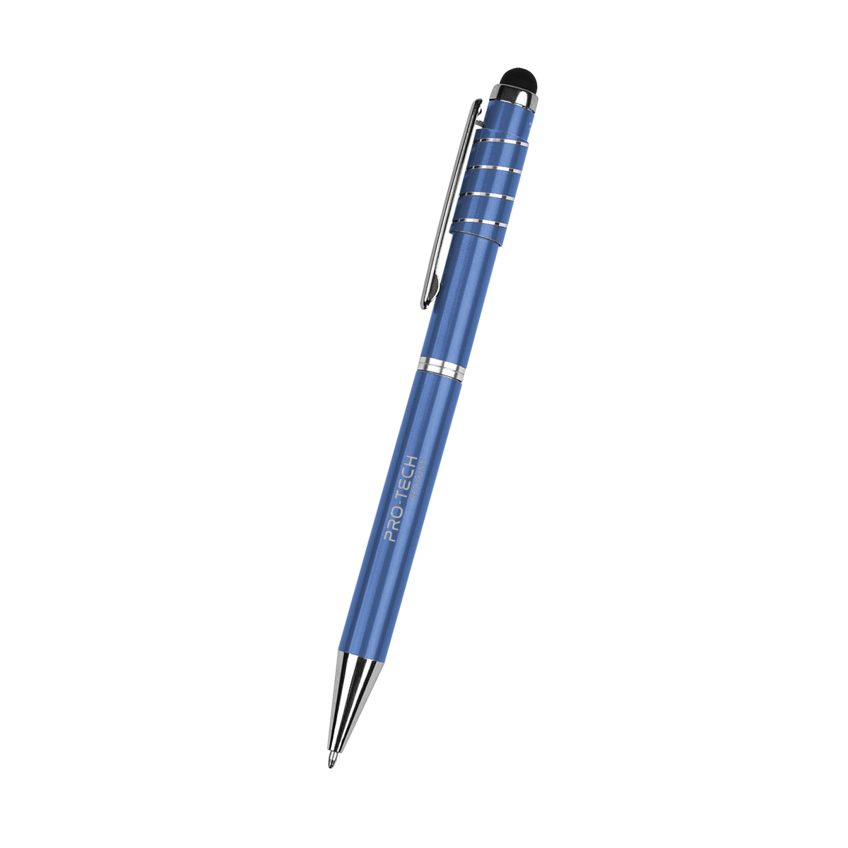 Recycled Aluminum Spinner Pen With Stylus 12