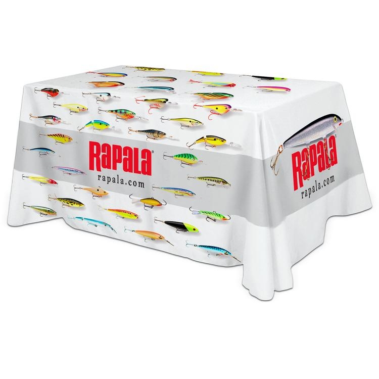 All Over Full Color Dye Sub Table Cover - flat poly 4-sided, fits 6' table 7
