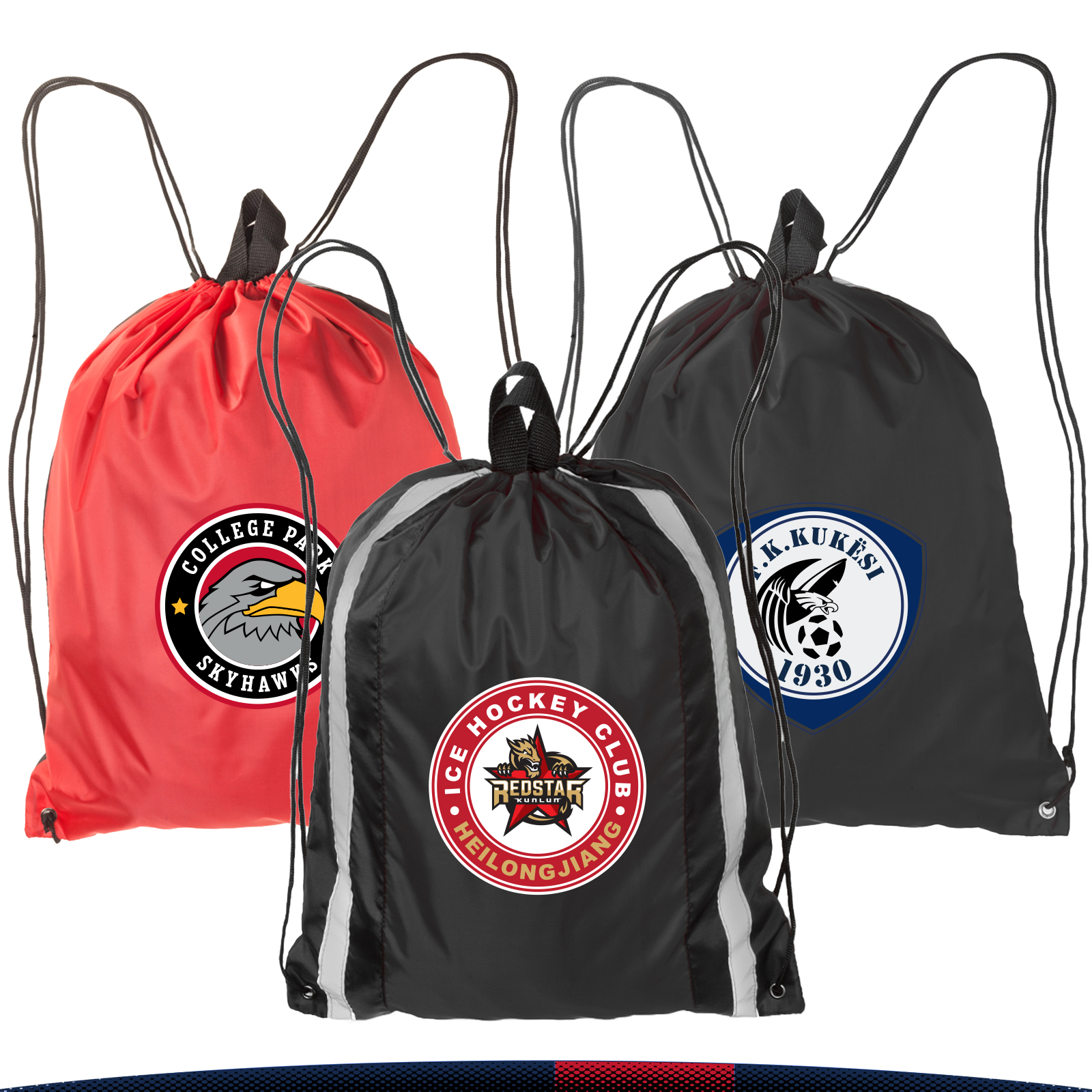 Aeacr Reflector Drawstring Backpacks 4