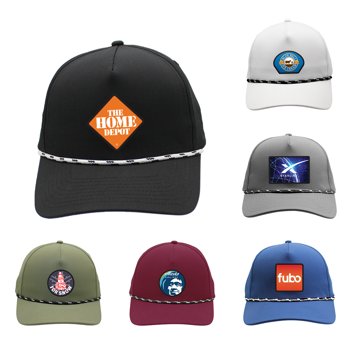 Performance Rope Hat, Patch - Full Color Digital