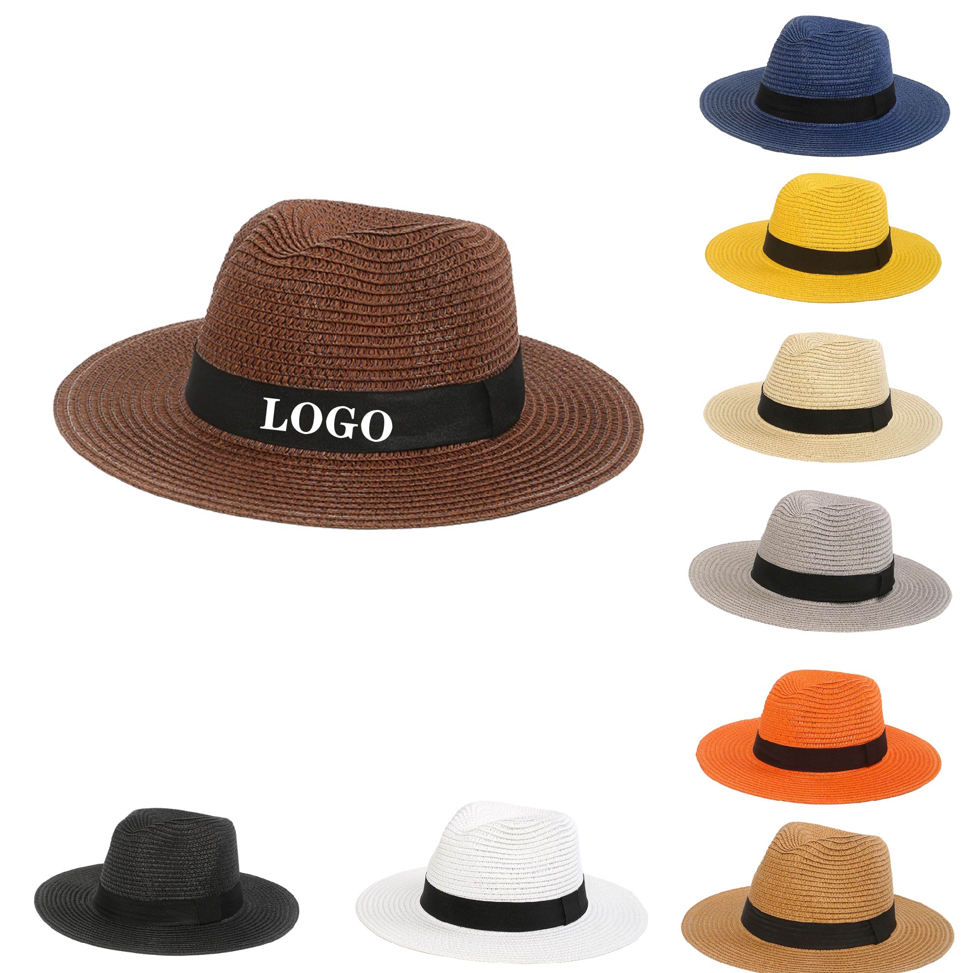 MOQ 10 pcs Wide Brim Straw Hat 2