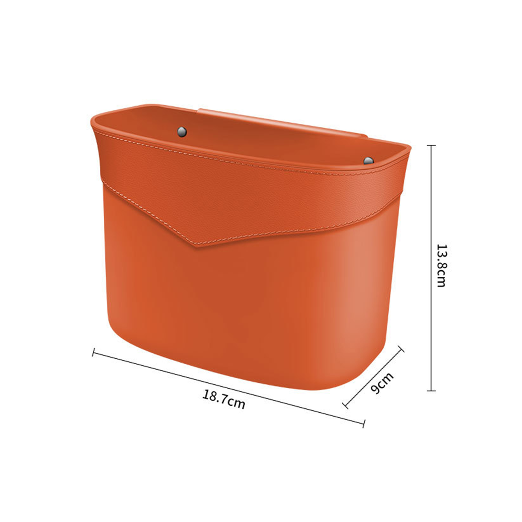 Automobile Leather Trash Garbage Bin 4