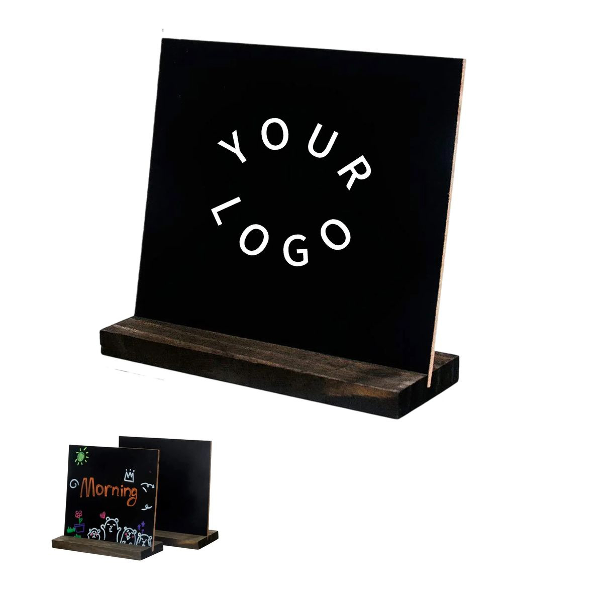 Wood Chalkboard Stand for Menus and Event Signage 2