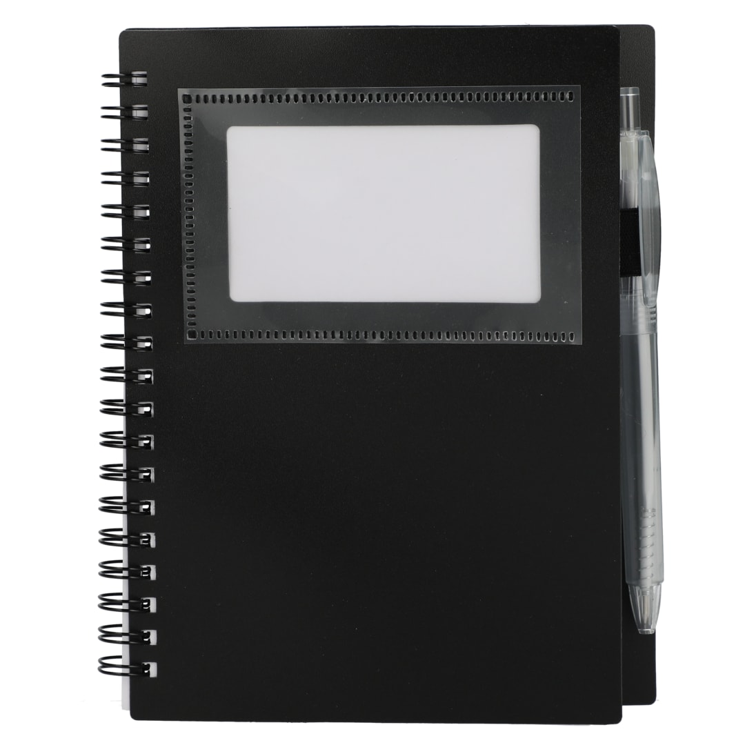 FSC® Recycled 5" x 7" Star Spiral Notebook with Pe 25