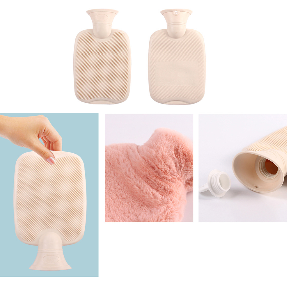 1L Thickened Plush Hot Water Bag 1