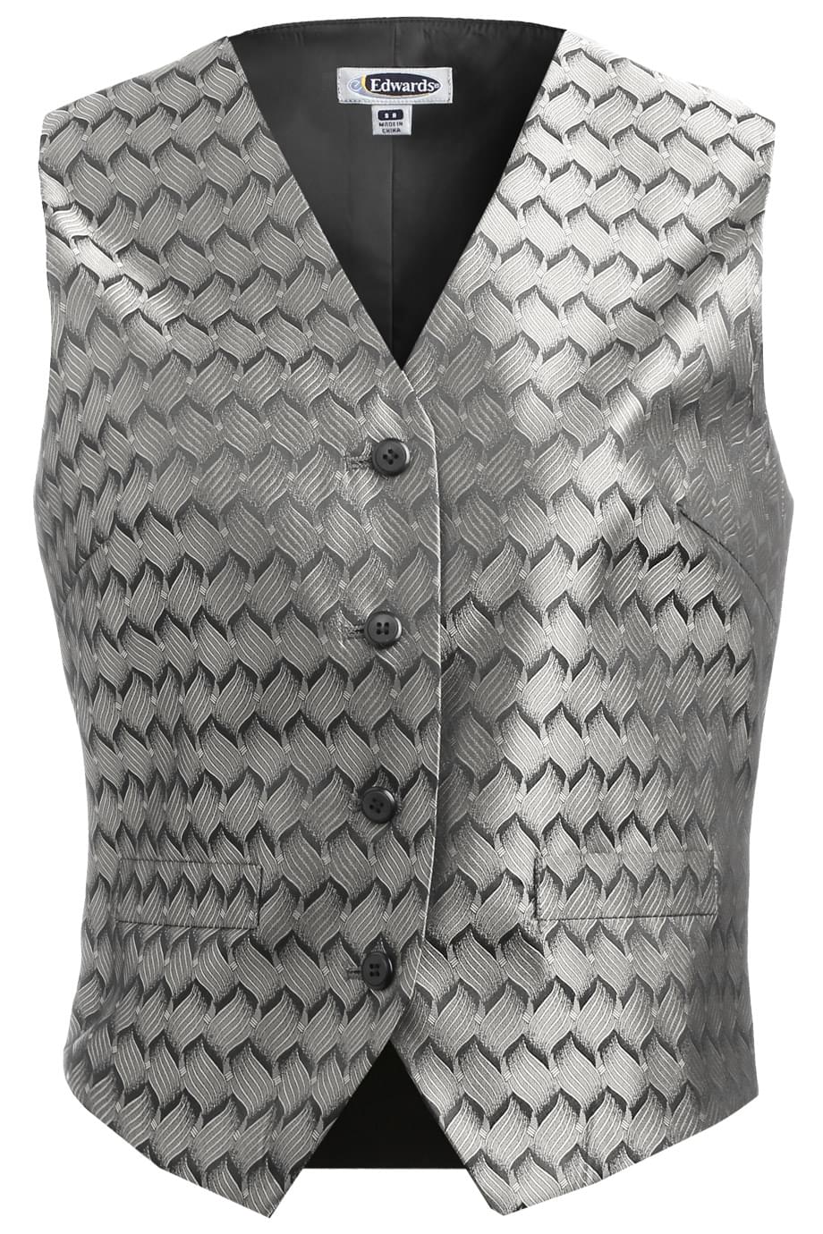 Ladies Swirl Brocade Vest 2