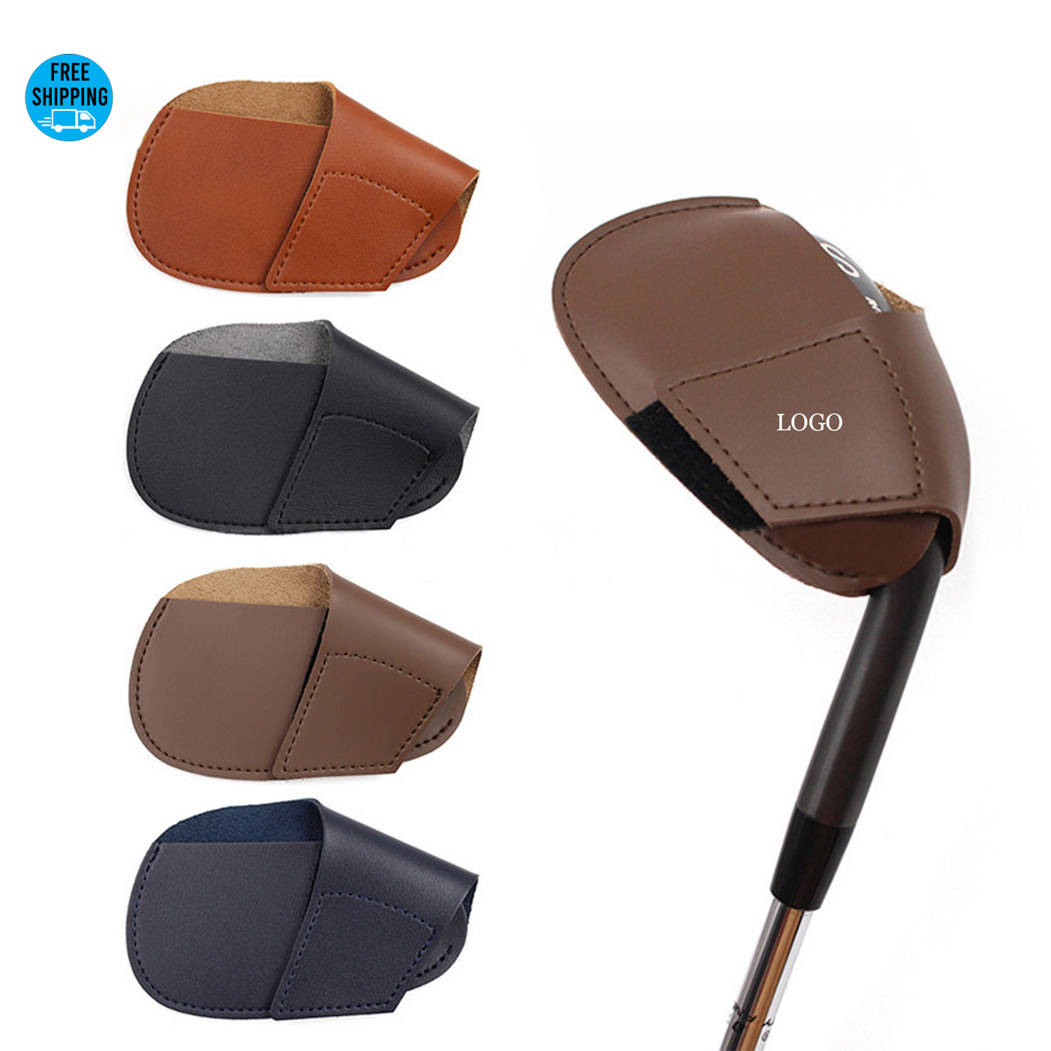 Leather Golf Iron Headcovers 3