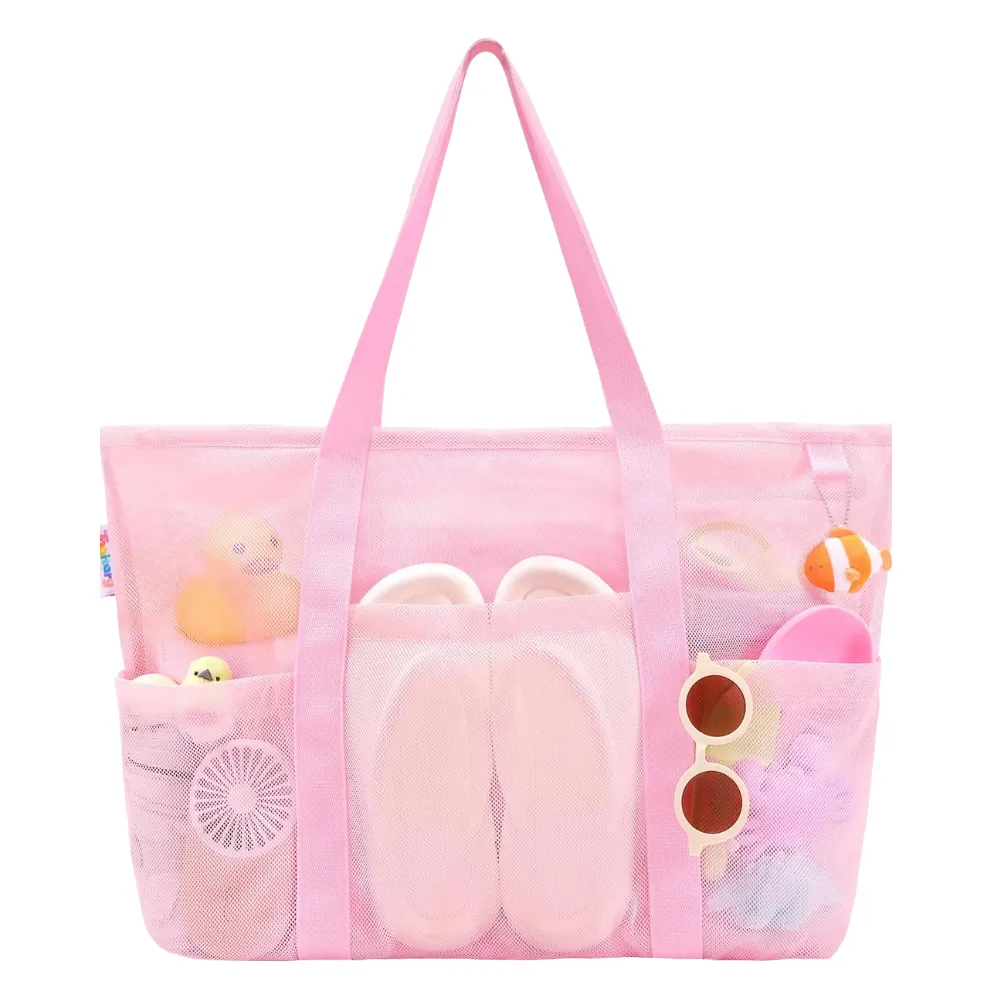Deluxe Mesh Beach Tote Bag 4