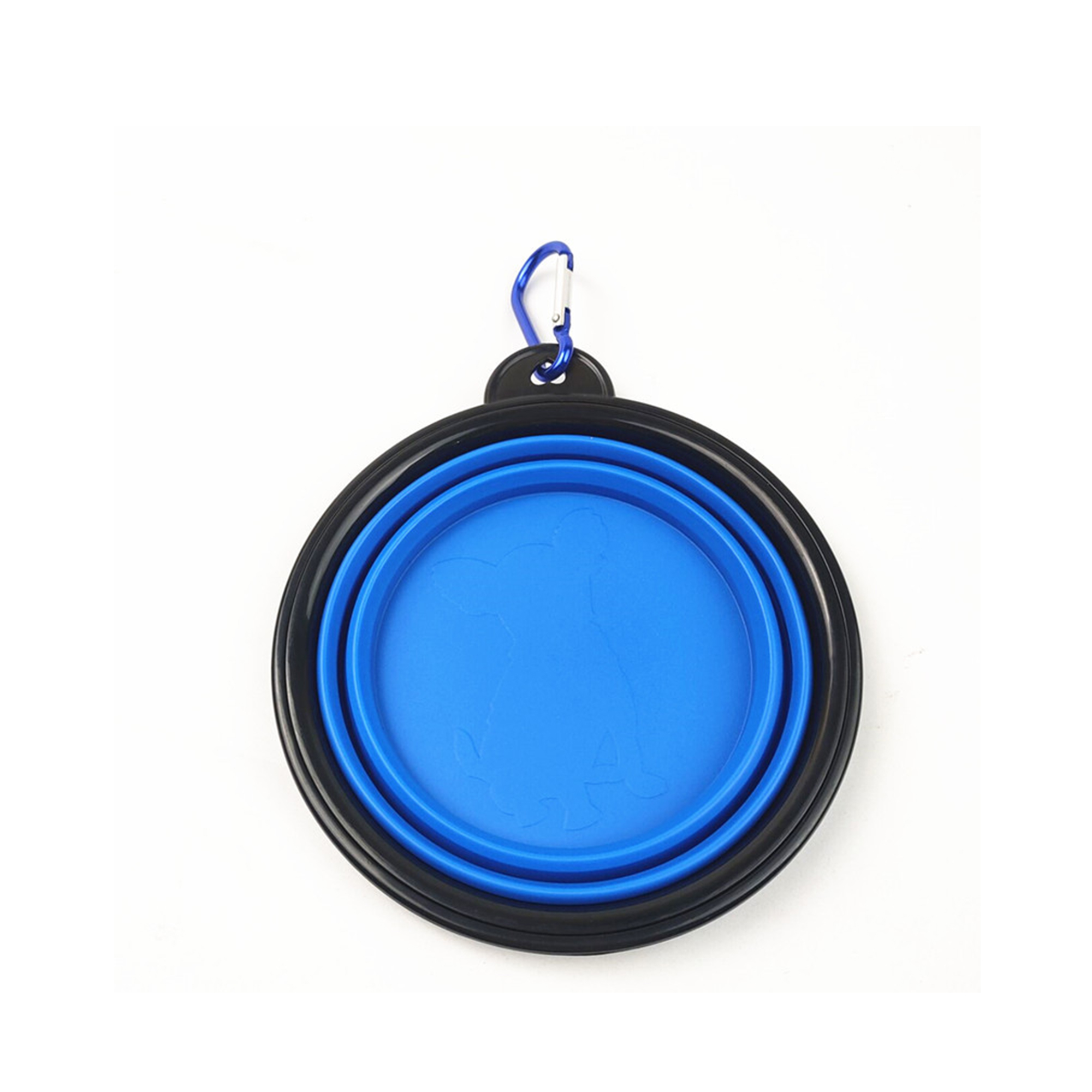 Collapsible Travel Pet Feeding Bowl 5.1" x 5.1" x 2" 5