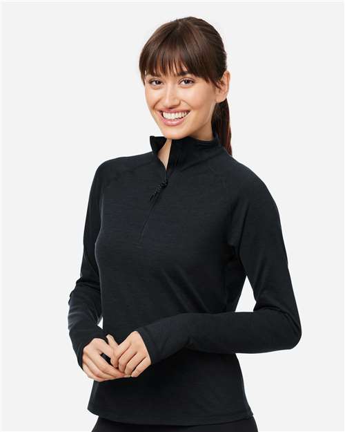 Women's Fairway Marbled Jersey Quarter-Zip Pullover - PDP8023 6
