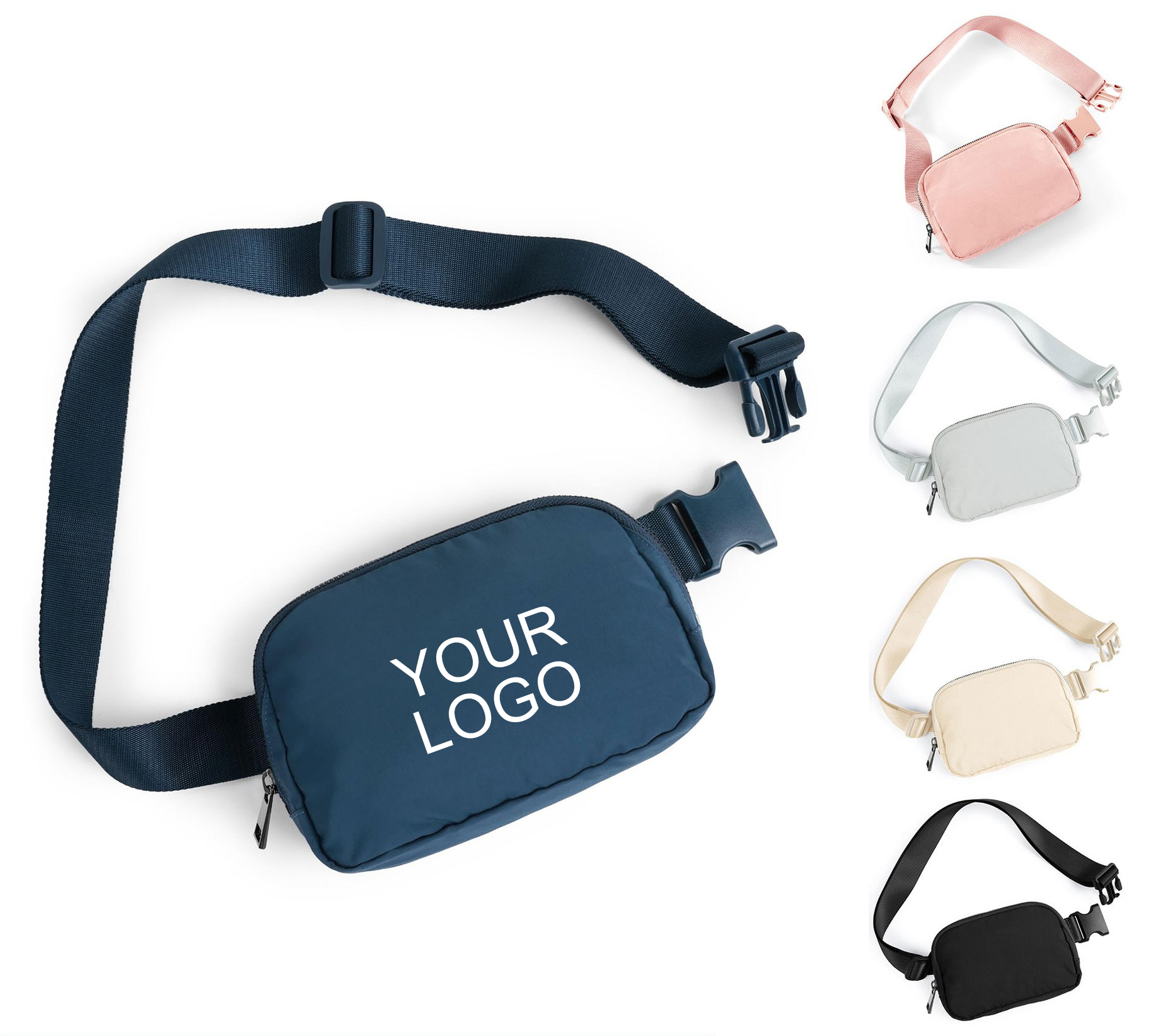 Multifunctional Nylon Waterproof Sports Waist Pack (1-Color Print) 1