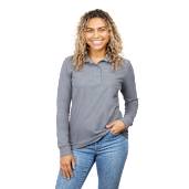 PALO Long Sleeve 100% Cotton Pique Polo - Women's 105