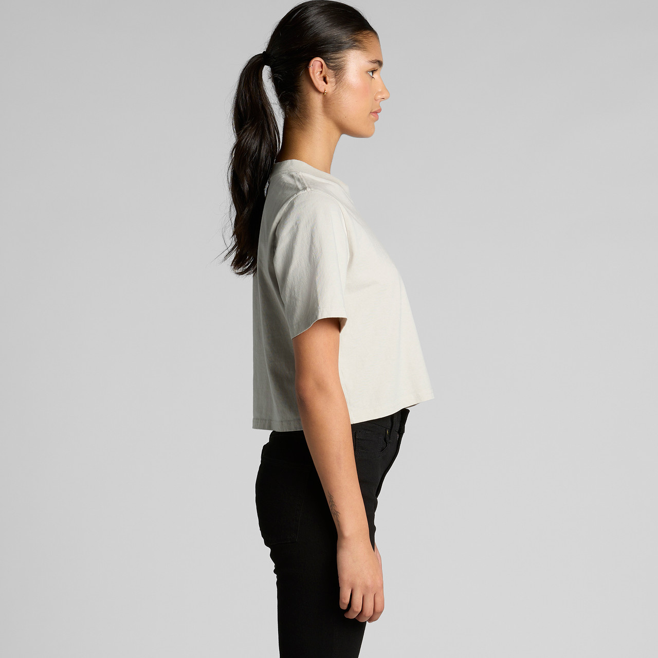 Wo's Heavy Faded Crop Tee | 4089 3