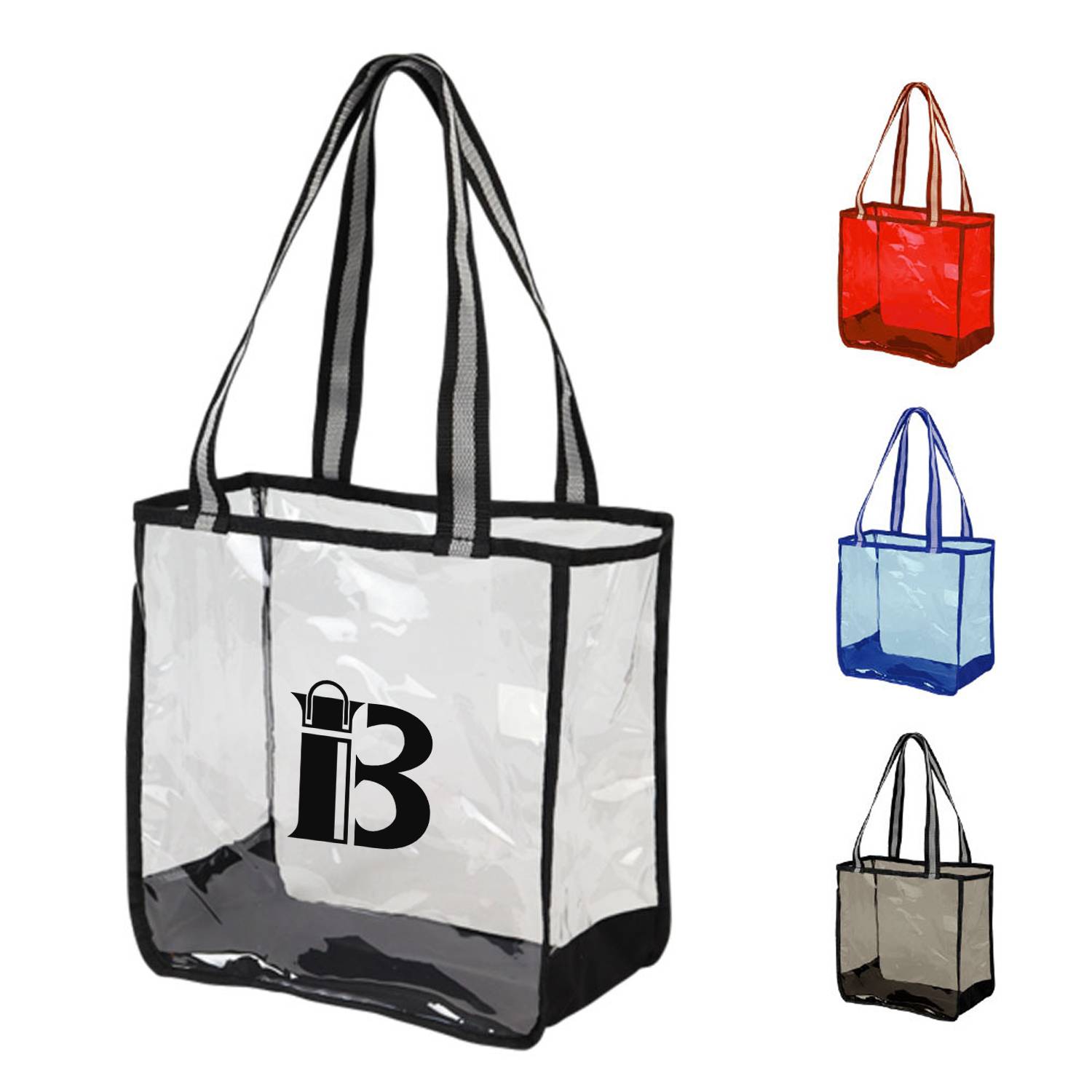 Trendy Large PVC Clear Shoulder Tote Bag for Daily Use 2