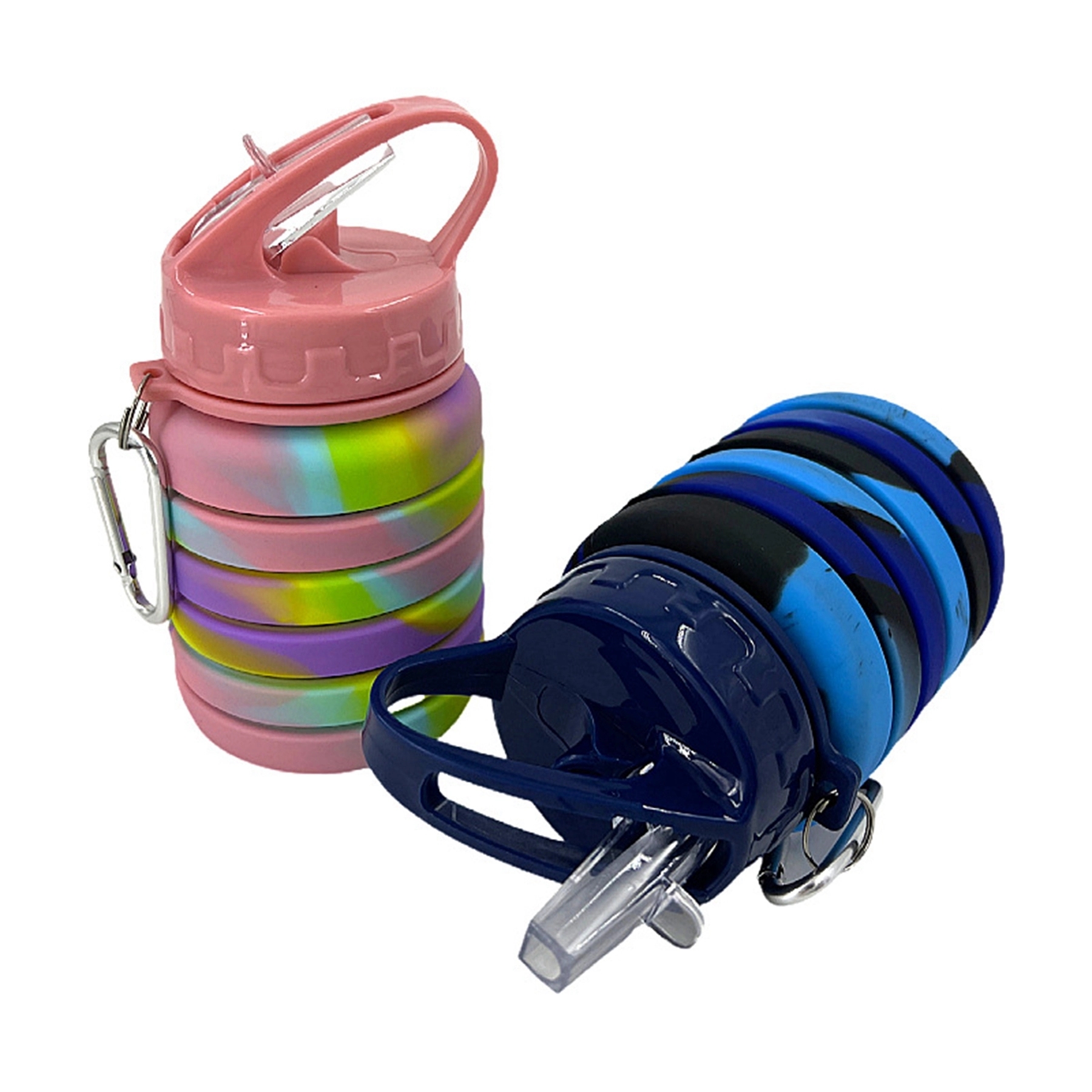 17 Oz. Silicone Collapsible Water Bottle with Straw Lid 3