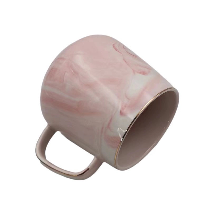 Custom 12 Oz Ceramic Marble Coffee Cups 5