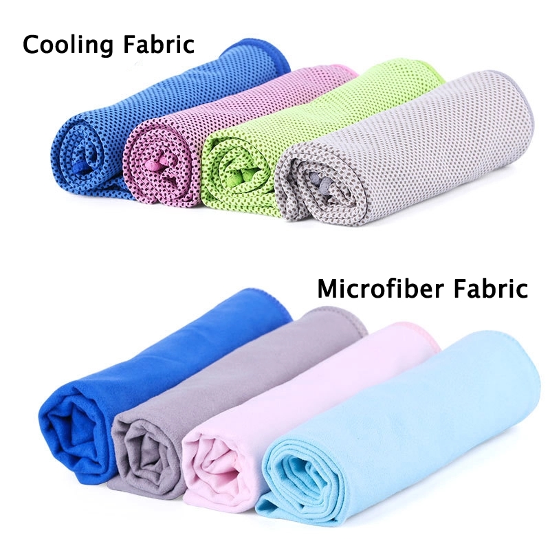 Outdoor Sports & Fitness Cooling Towel with Silicone Case 7
