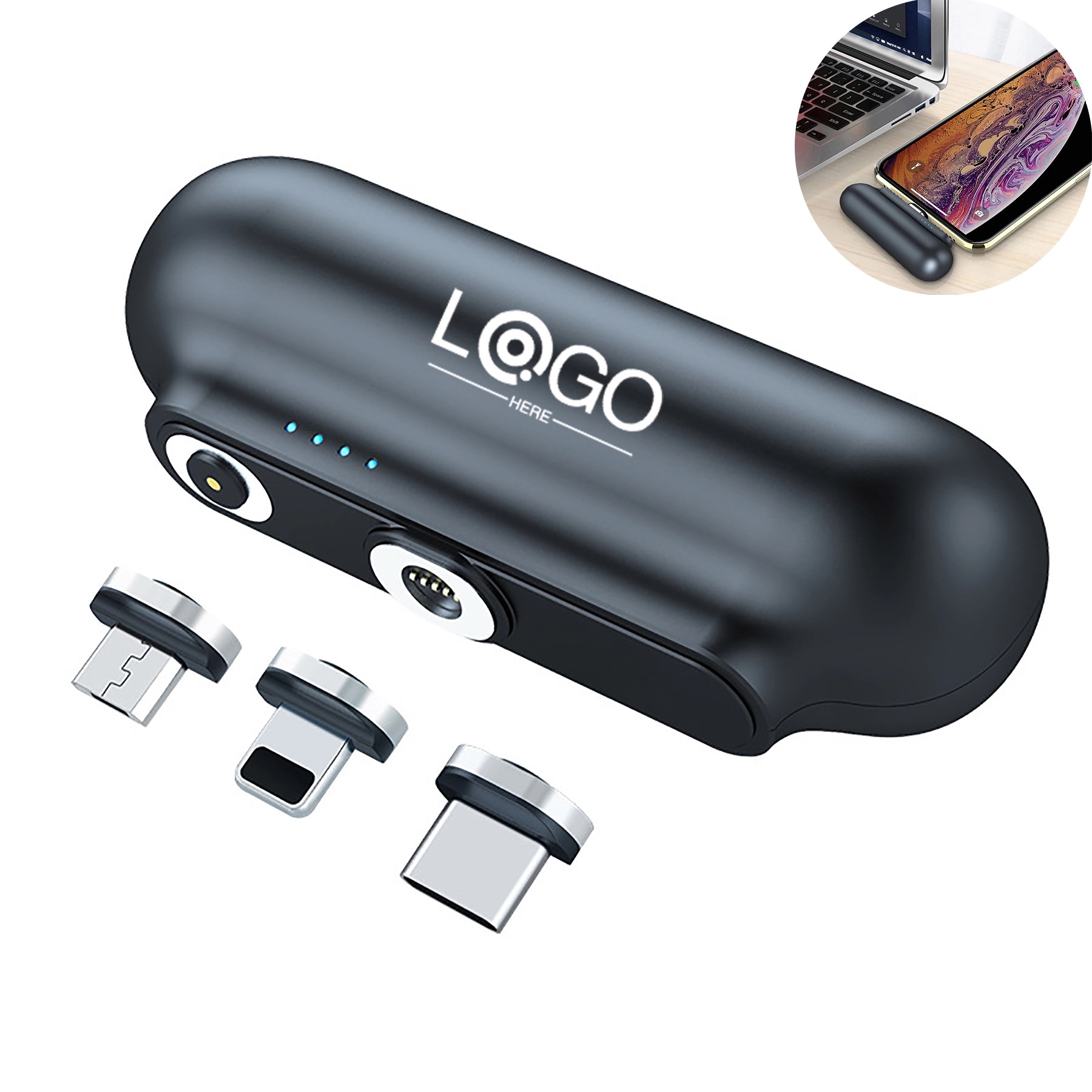 2600Mah Mini Magnetic Charger Power Bank 1