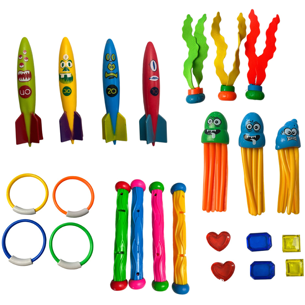 24 Pieces Diving Pool Toys Set 9