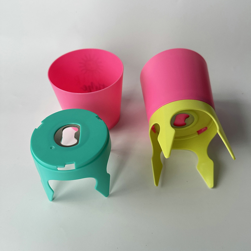 Drink Cup Holder Sand Coaster with Bottle Opener & Spikes 2