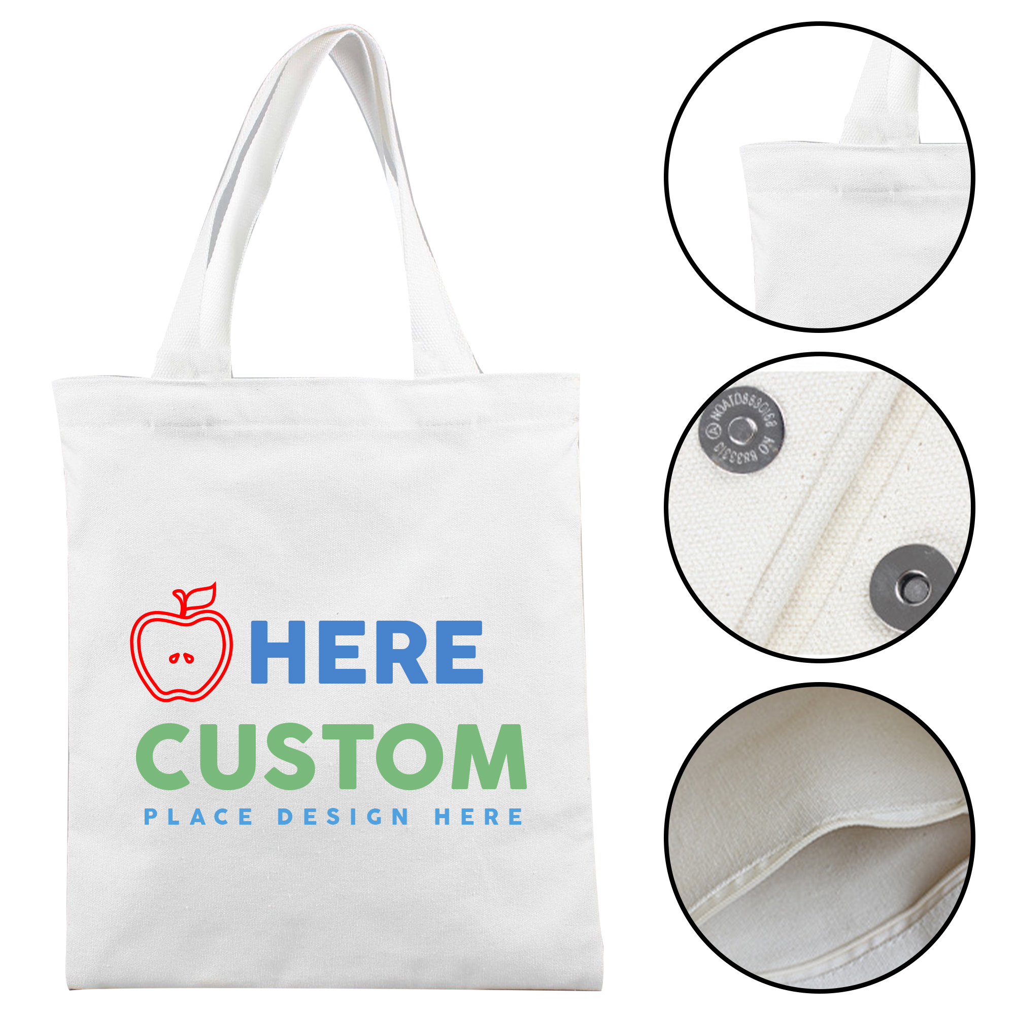 Canvas Tote Bag, custom tote bag with logo imprint 2