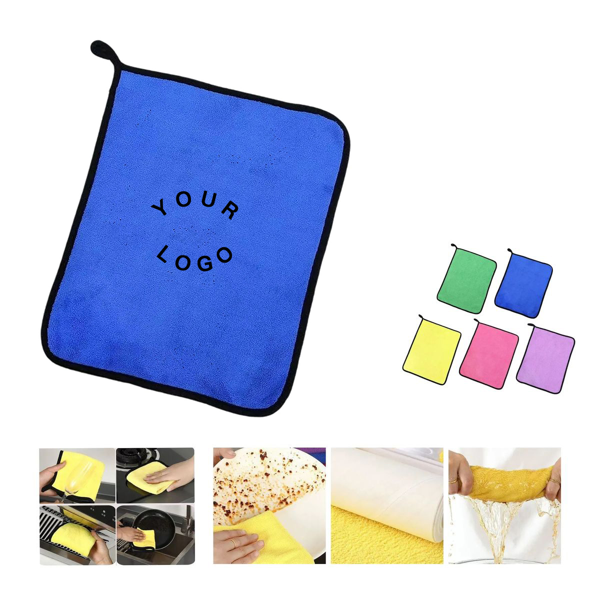 Double Sided Microfiber Car Towel for Polishing Surfaces 6