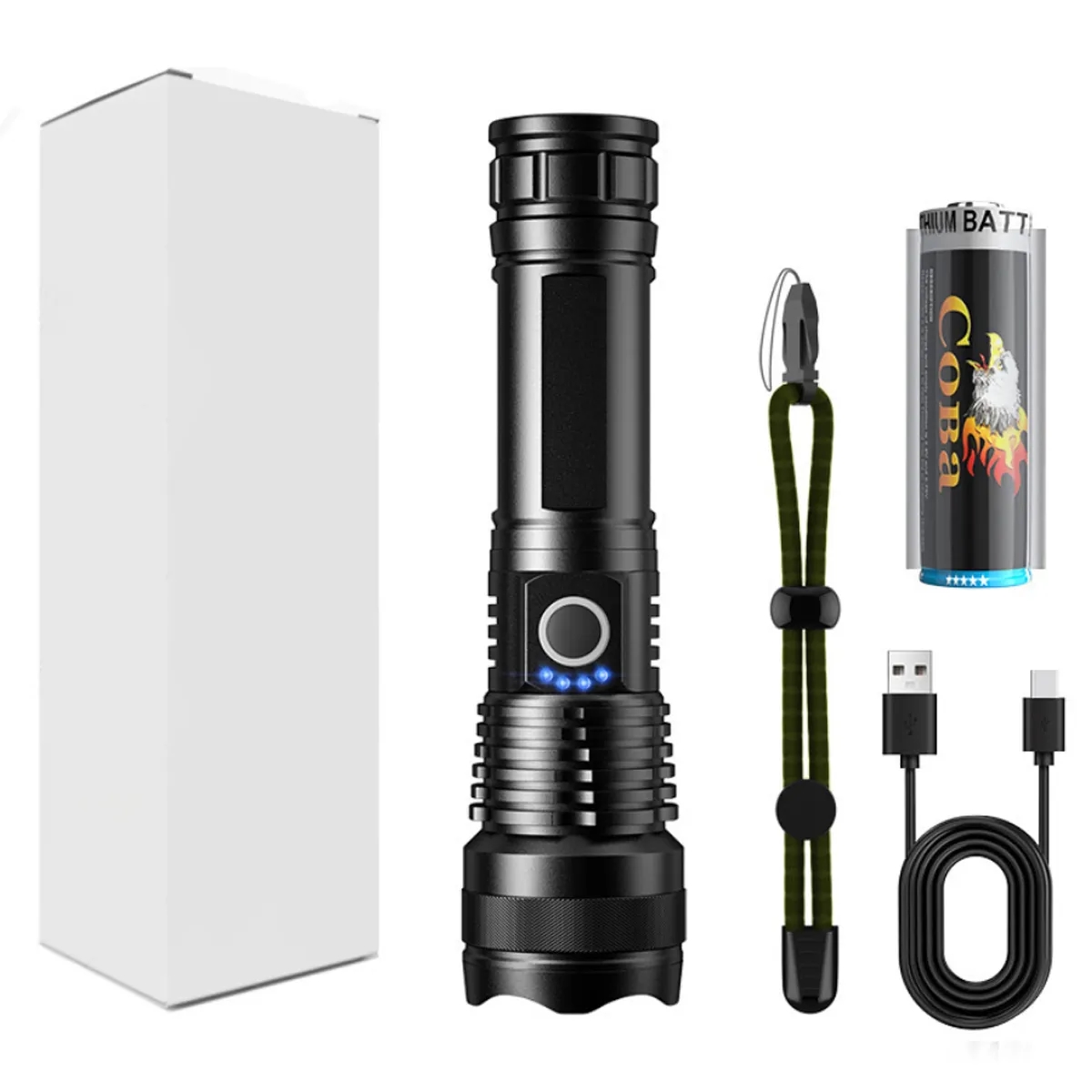 Super Bright LED Rechargeable Flashlights with 5 Modes 5