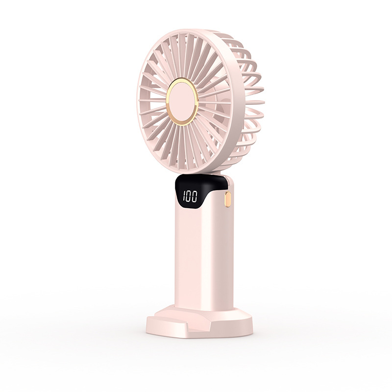 Rechargeable Desk Fan with LED Display Adjustable Speed 3